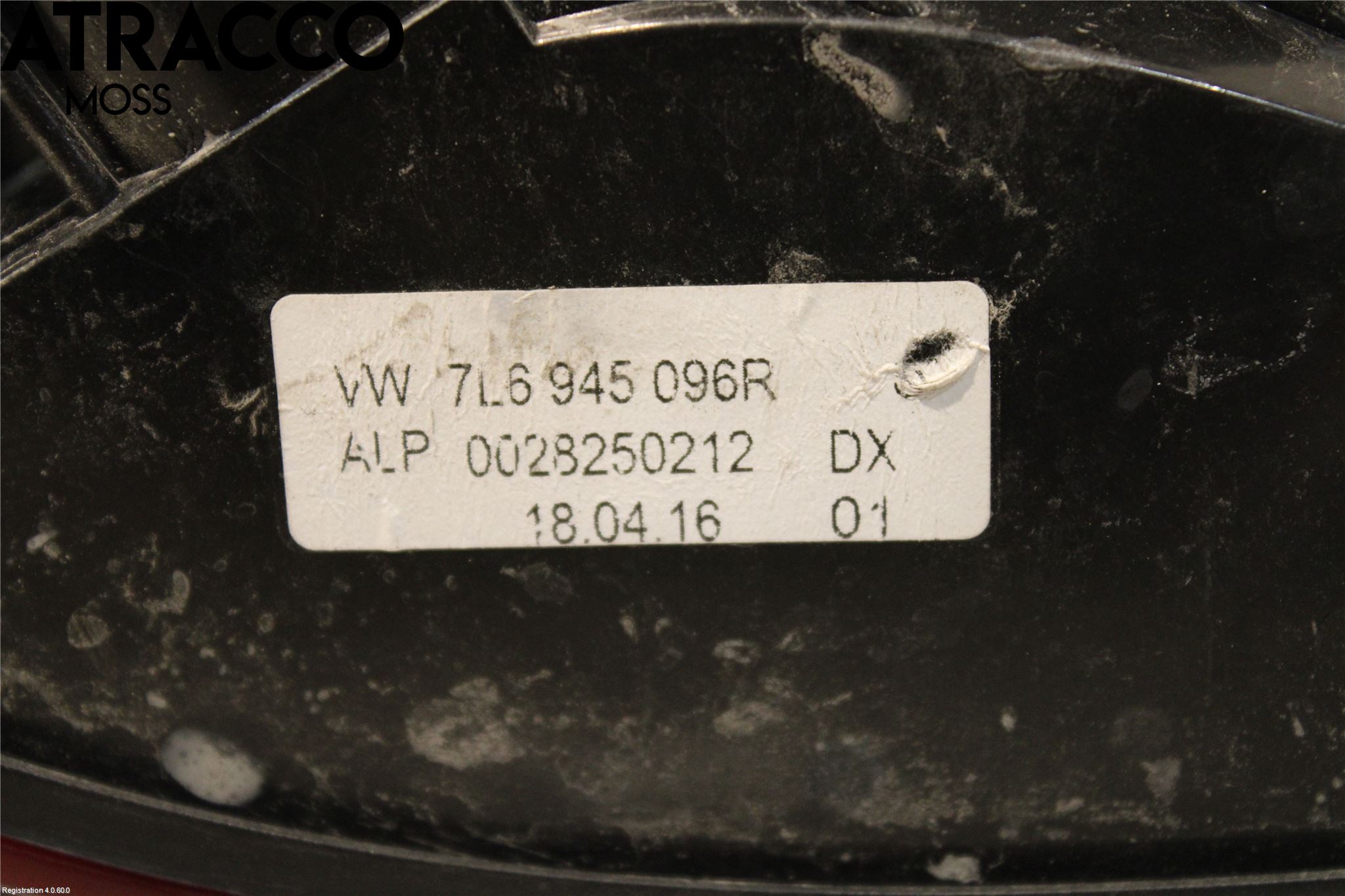 Volkswagen VW TOUAREG 7L 03-10 Bakljus Höger