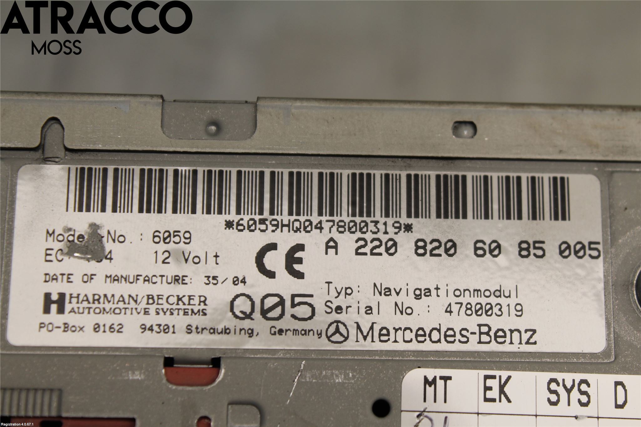 Mercedes-Benz MB E-KLASS (W211) 02-09 Gps Navigator