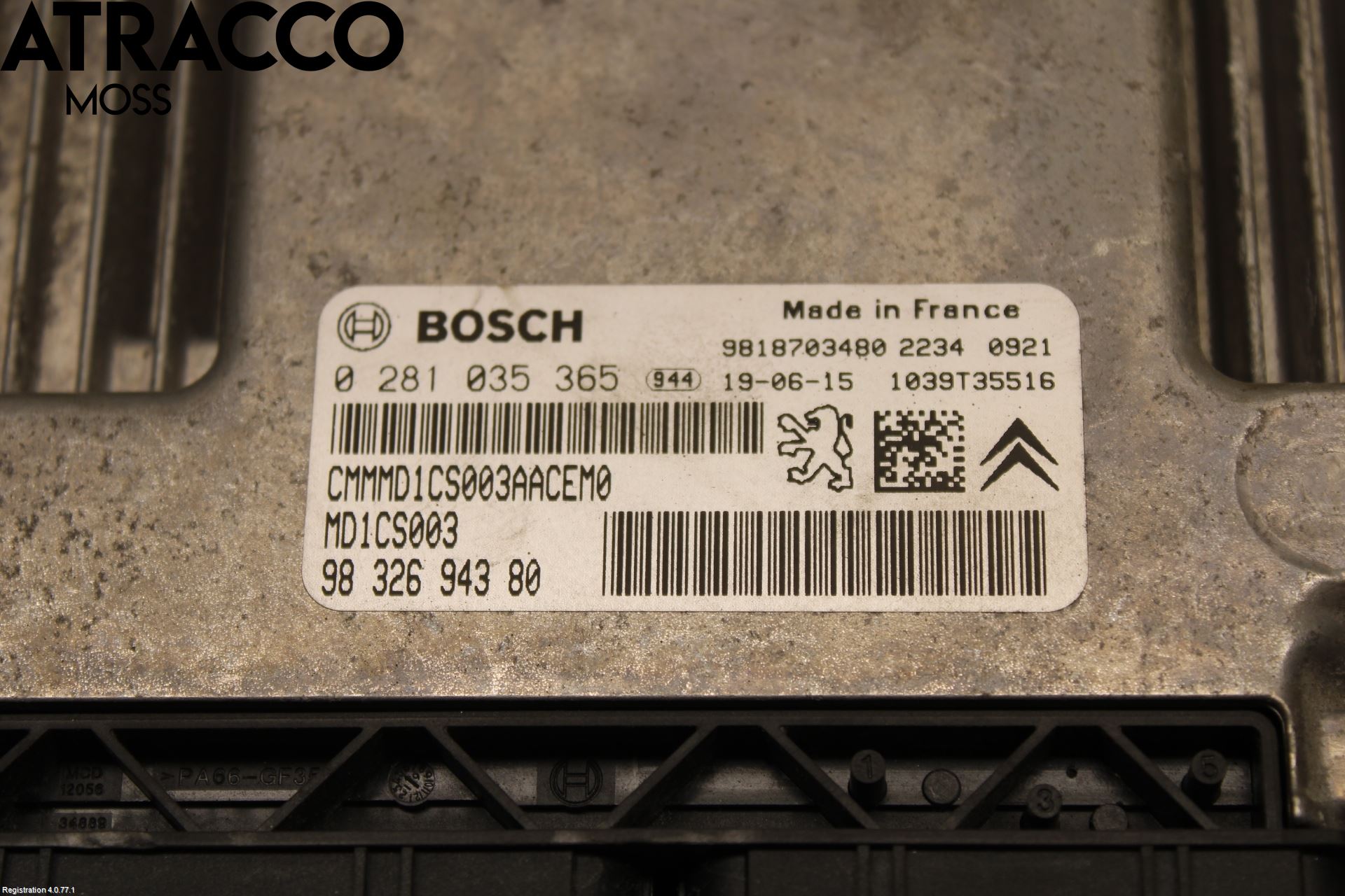 Citroen BERLINGO/E-BERLINGO 19- Styrenhet Insprut Bensin
