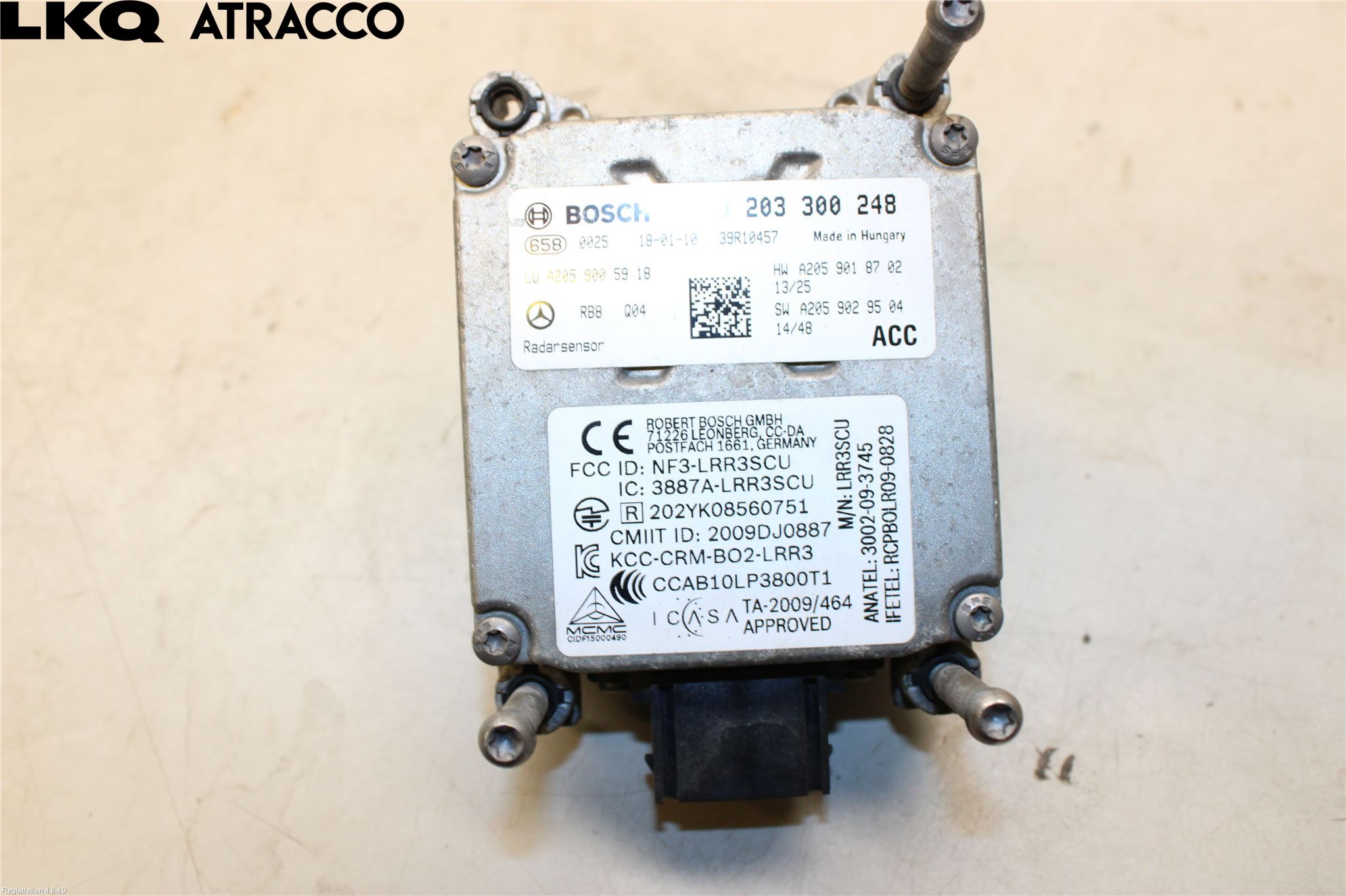 Mercedes-Benz MB C-KLASS (W205) 14-21 Sensor Aktivt Kollisionsskydd