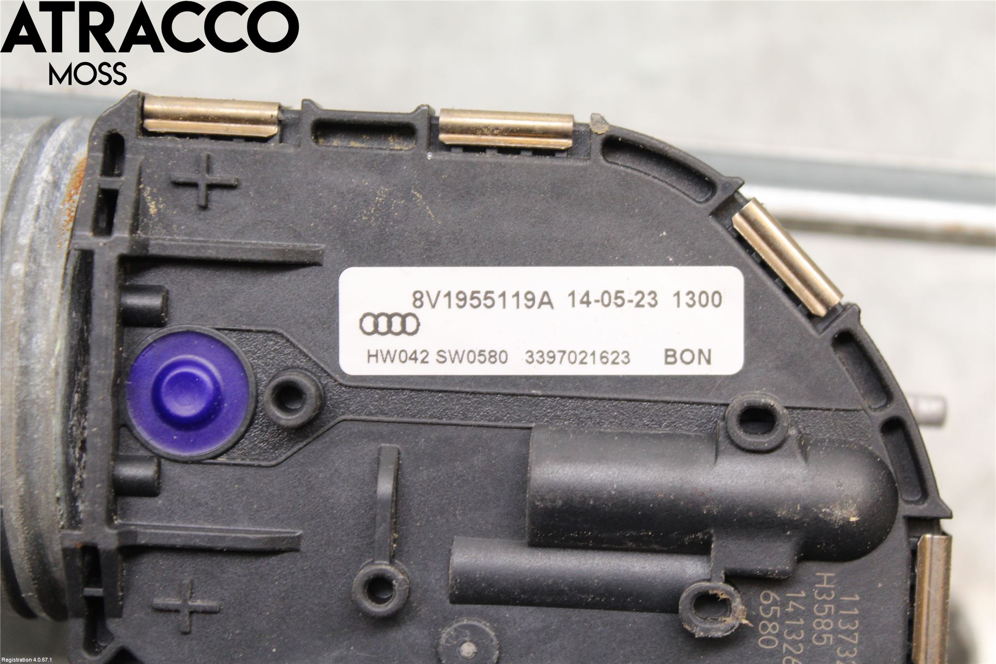Audi A3/S3 8V 13-20 Torkarmotor Vindruta