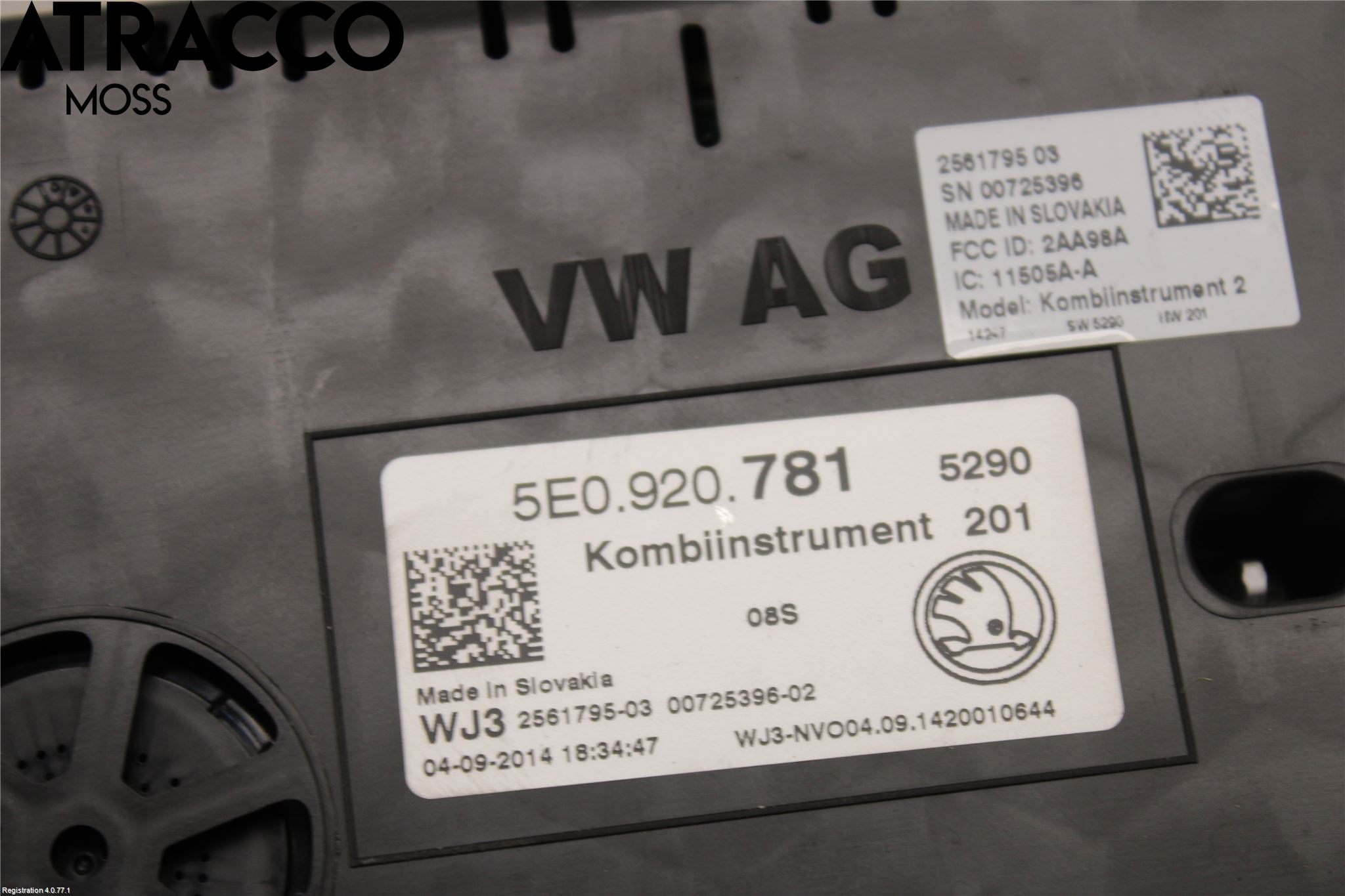 Skoda OCTAVIA (5E) 13-20 Instrument Komb