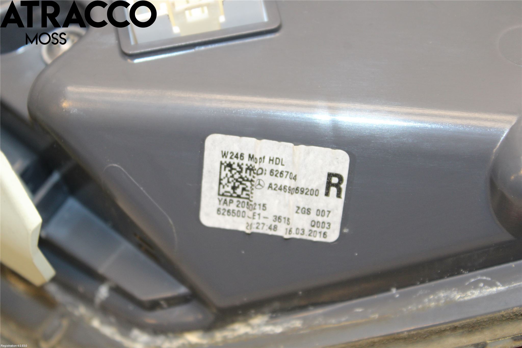 Mercedes-Benz MB B-KLASS (W246/W242) 12-19 Bakljus Lucka Hö