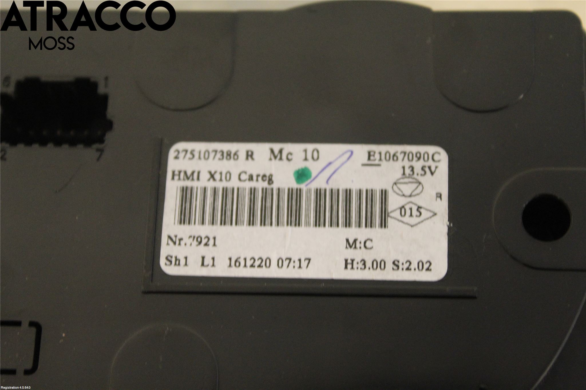 Renault ZOE/E-TECH 13- Ac Styrenhet Ac Manöveren