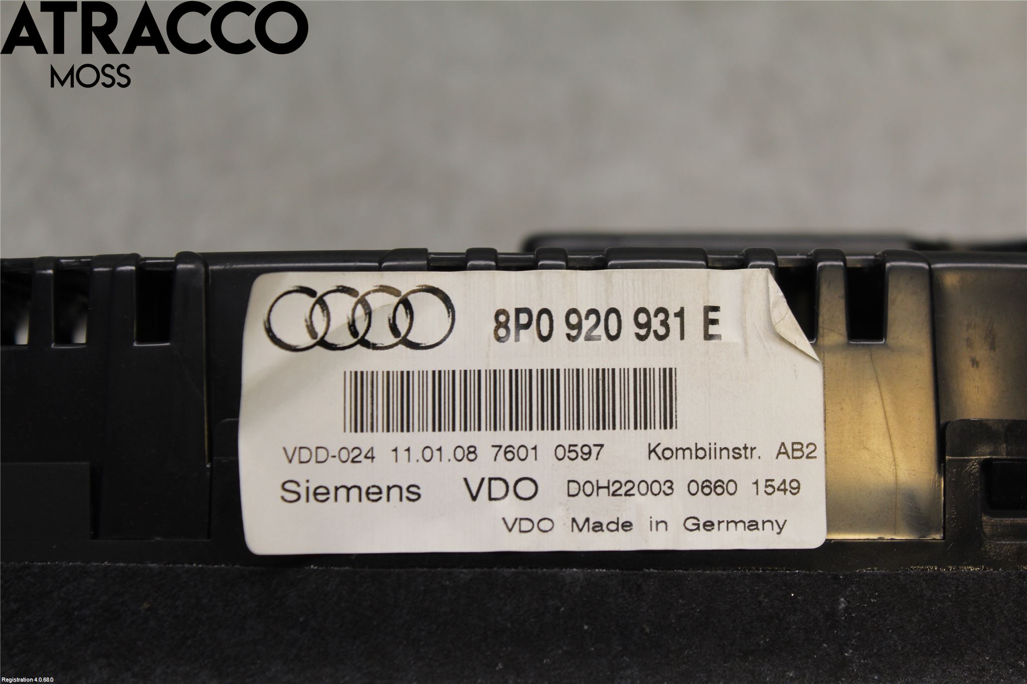 Audi A3/S3 05-13 Instrument Komb
