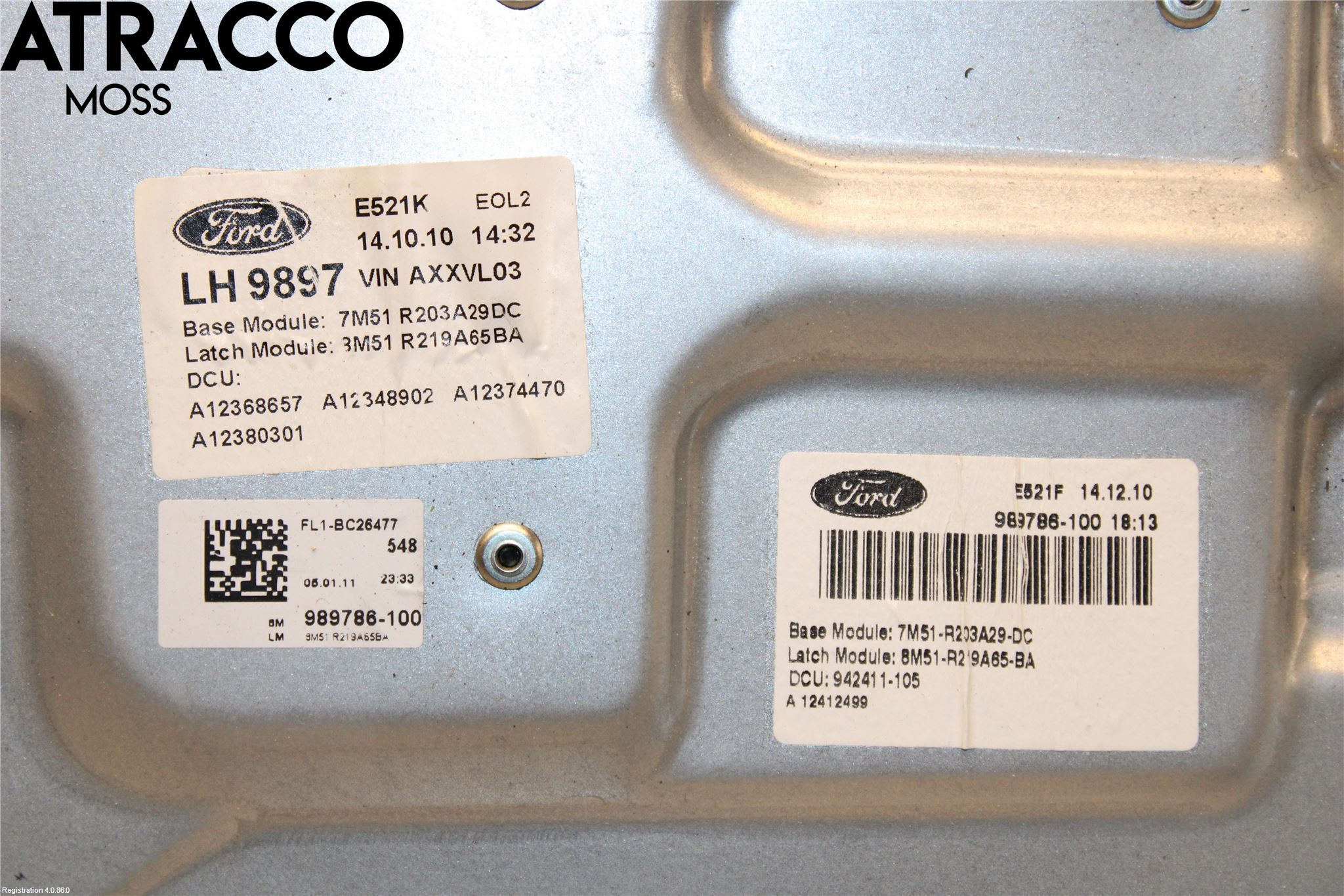 Ford KUGA 08-12 Fönsterhissmekanism
