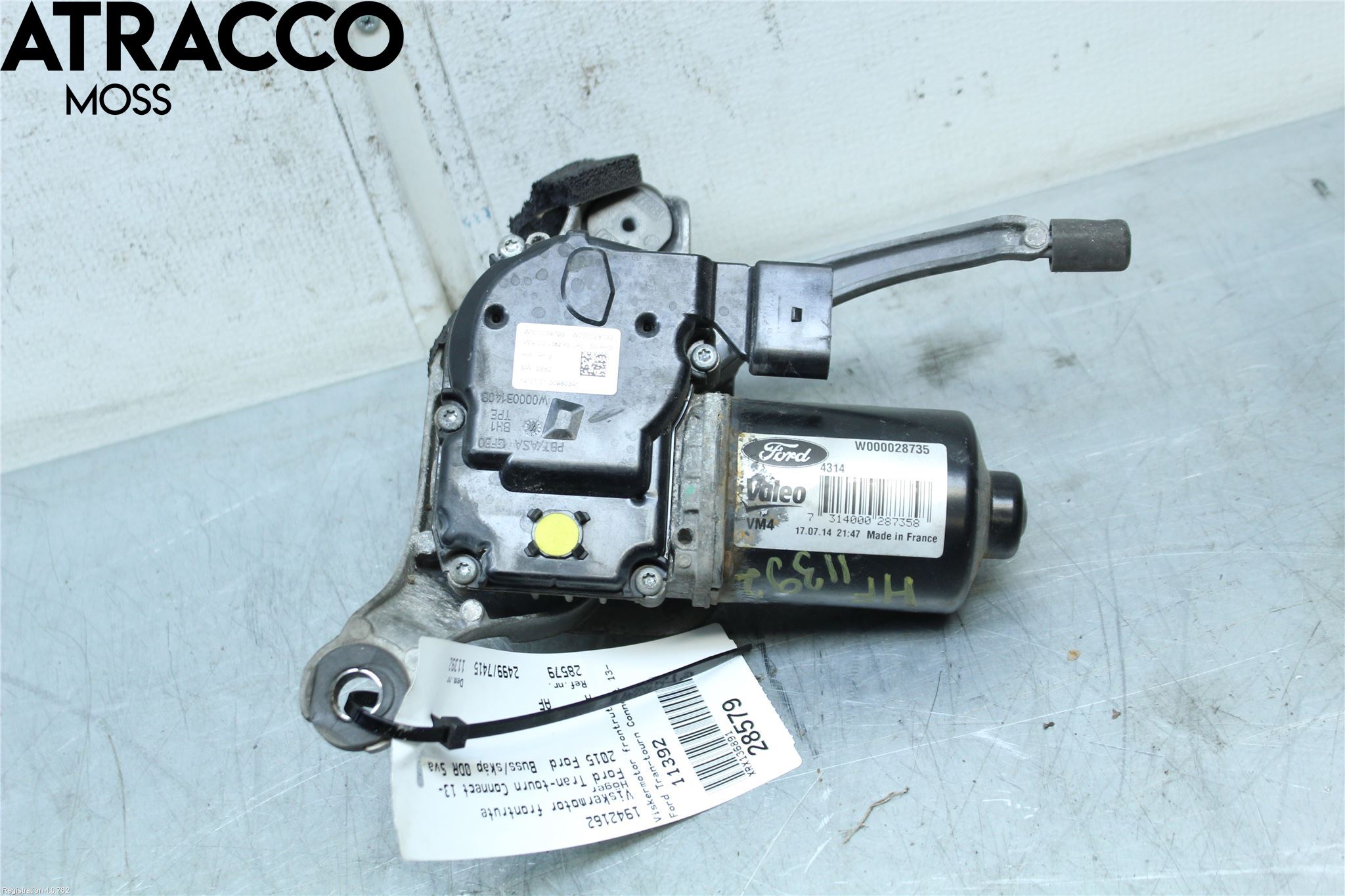 Ford TRANSIT/TOURNEO CONNECT 13-22 Torkarmotor Vindruta