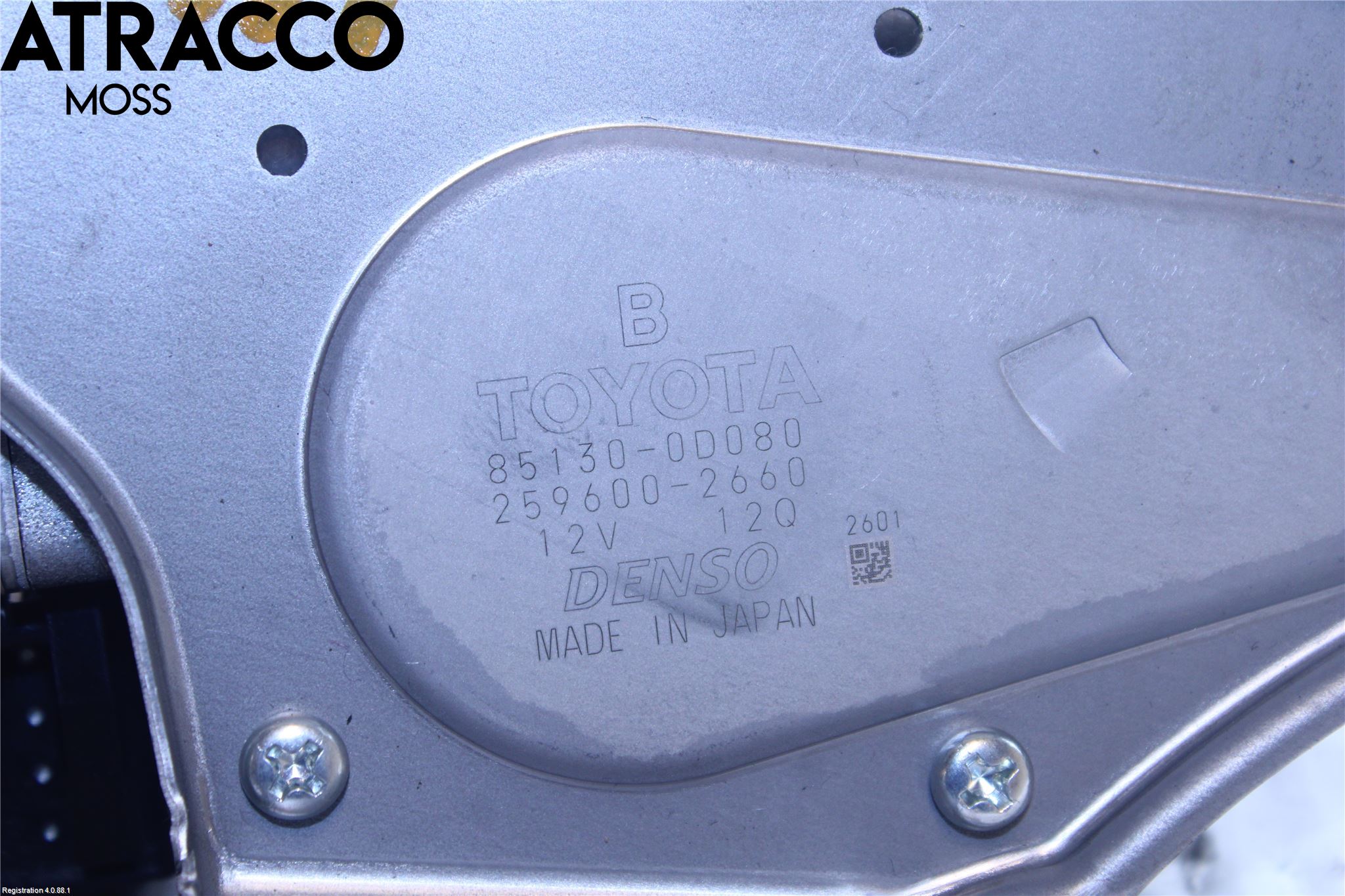 Toyota YARIS XP130 12-14 Torkarmotor Baklucka