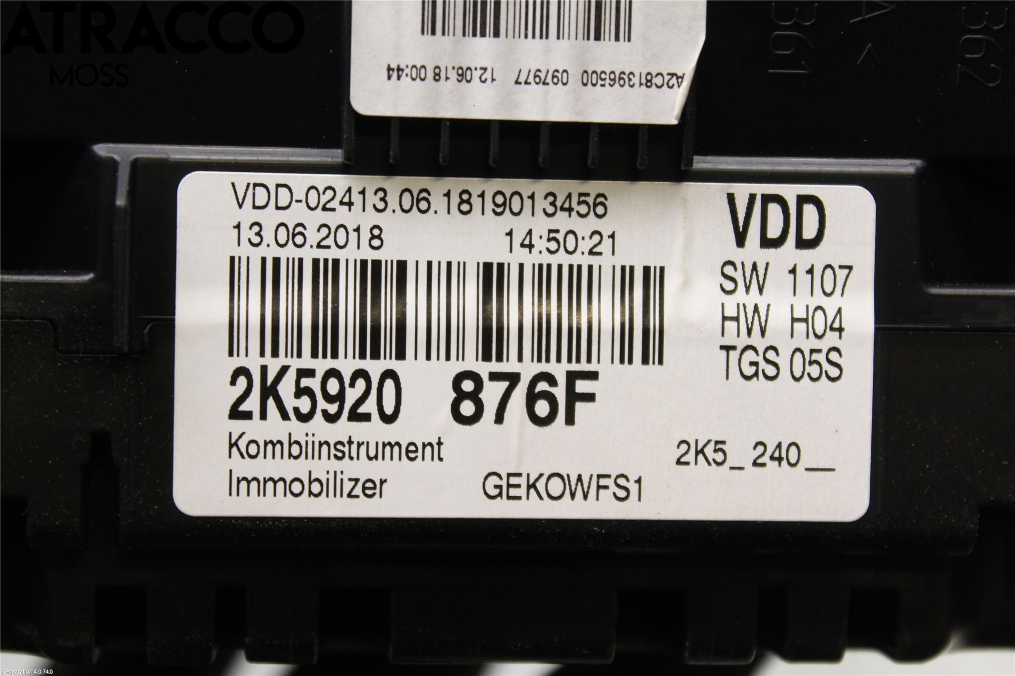 Volkswagen VW CADDY 16-20 Instrument Komb