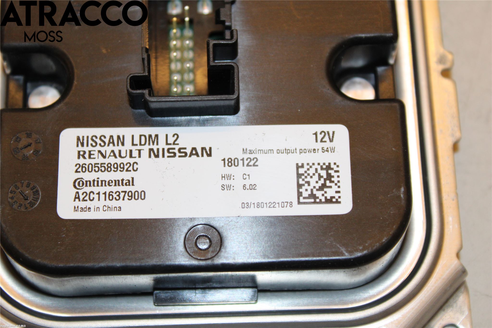 Nissan LEAF 18- Styrenhet Strålkastare
