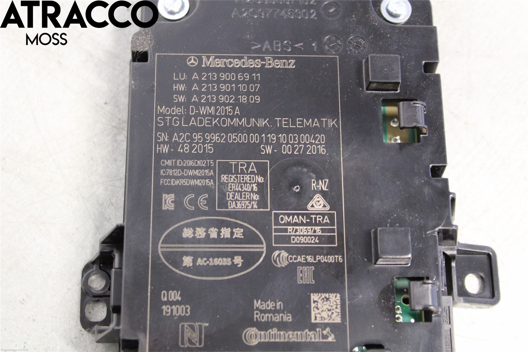 Mercedes-Benz MB E-KLASS (W213) 16-23 Styrenhet Tal