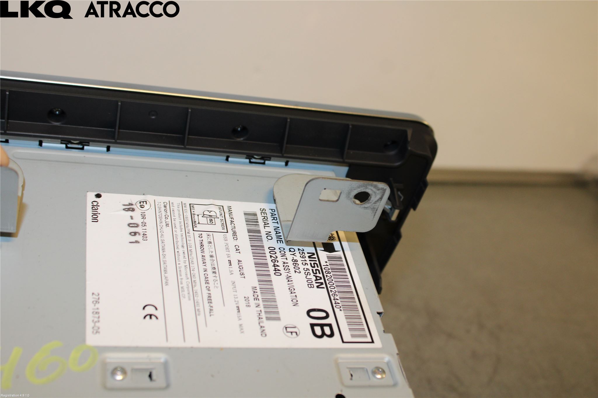 Nissan LEAF 18- Cd Radio - Multimediapanel