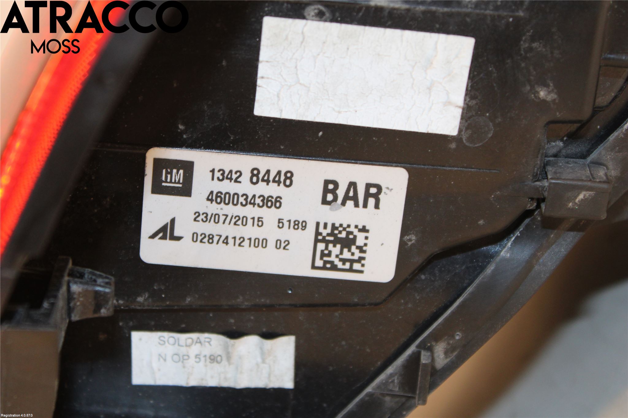 Opel CORSA E 15-19 Bakljus Höger
