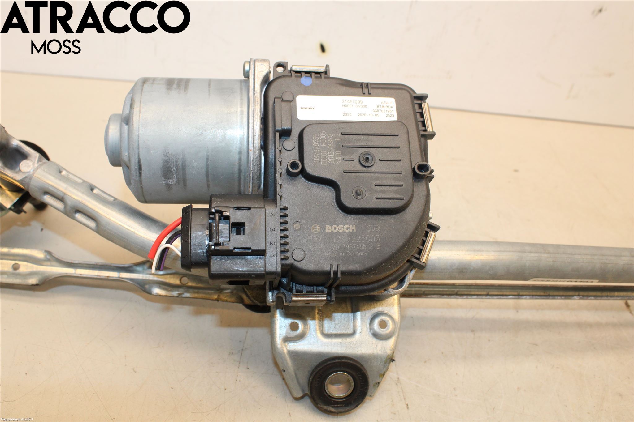 Volvo XC40/RECHARGE 18- Torkarmotor Vindruta