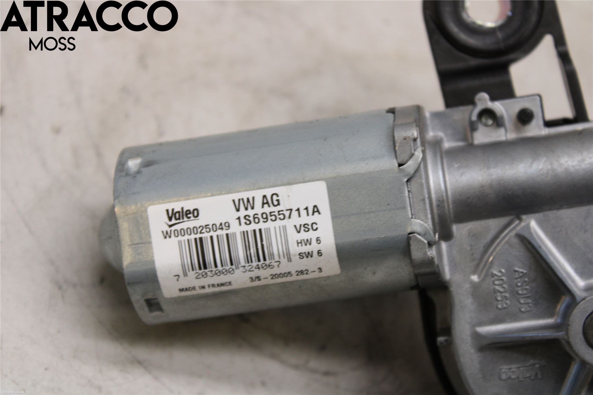 Volkswagen VW UP! / E-UP! Torkarmotor Baklucka