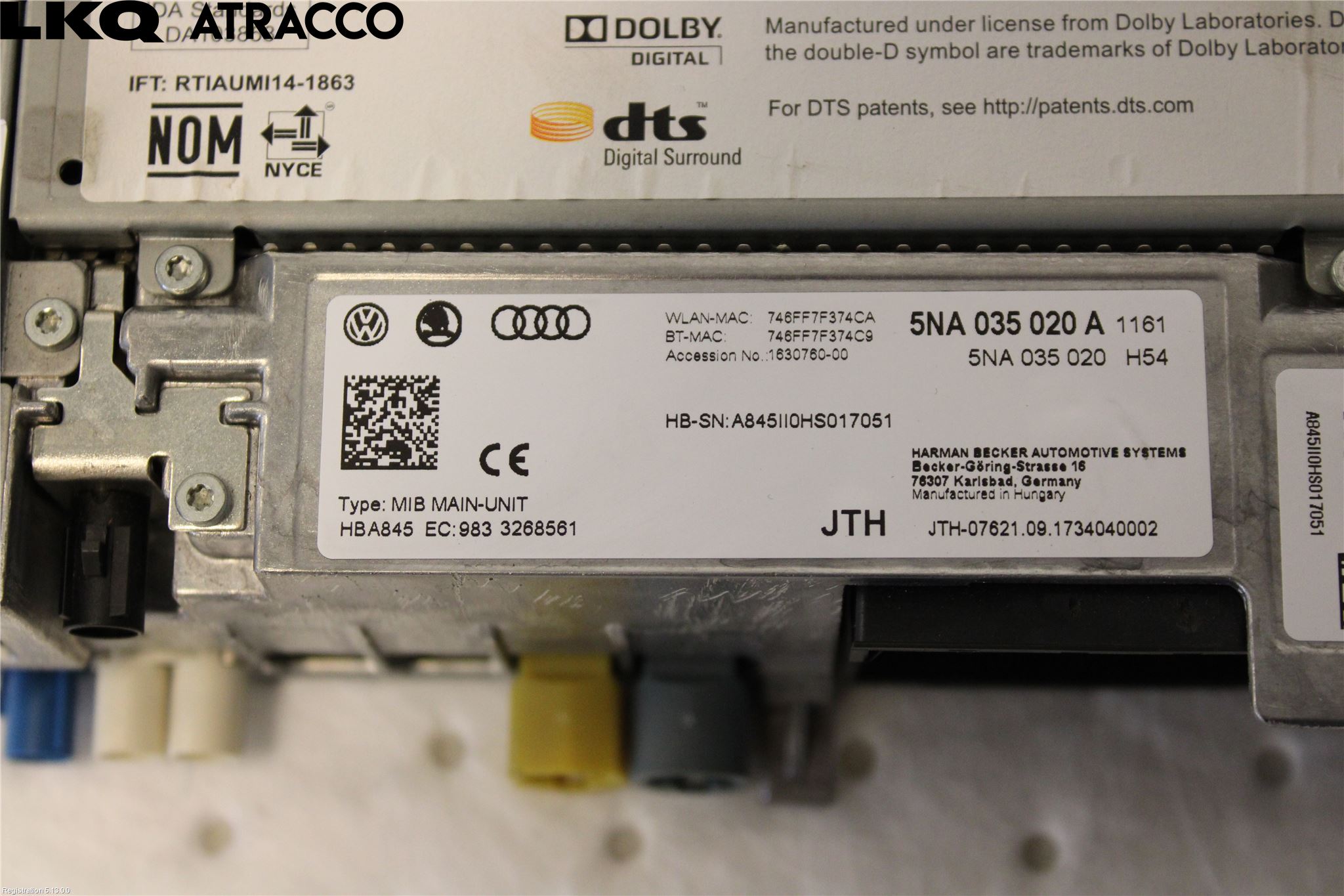 Volkswagen VW PASSAT 15-19 Cd Radio - Multimediapanel