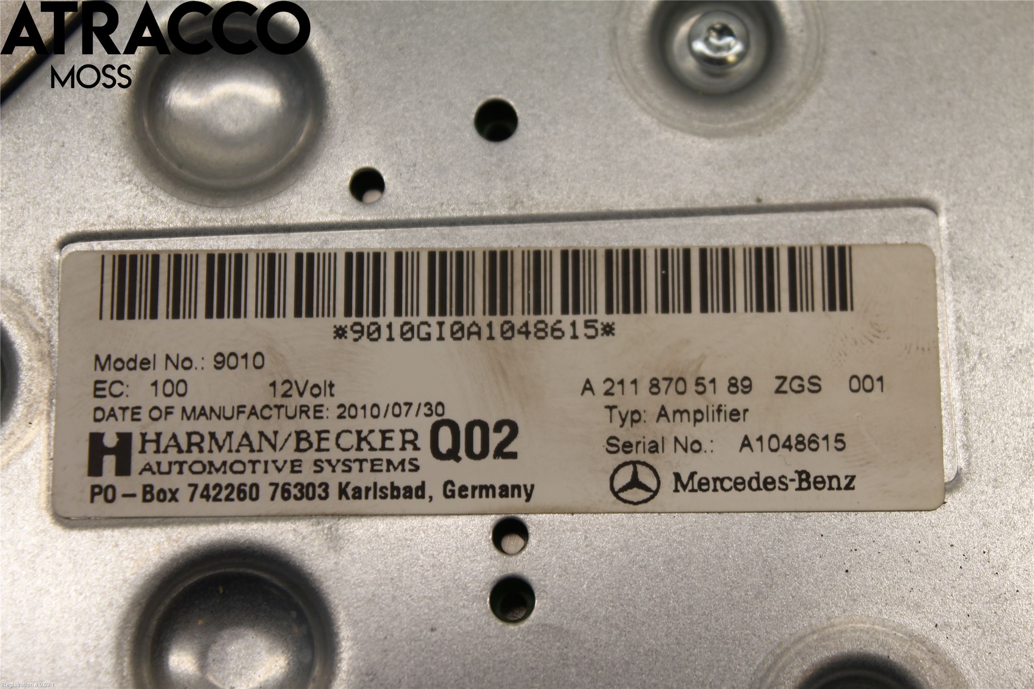Mercedes-Benz MB E-KLASS (W212) 09-16 Radio-Stereo Förstärkare