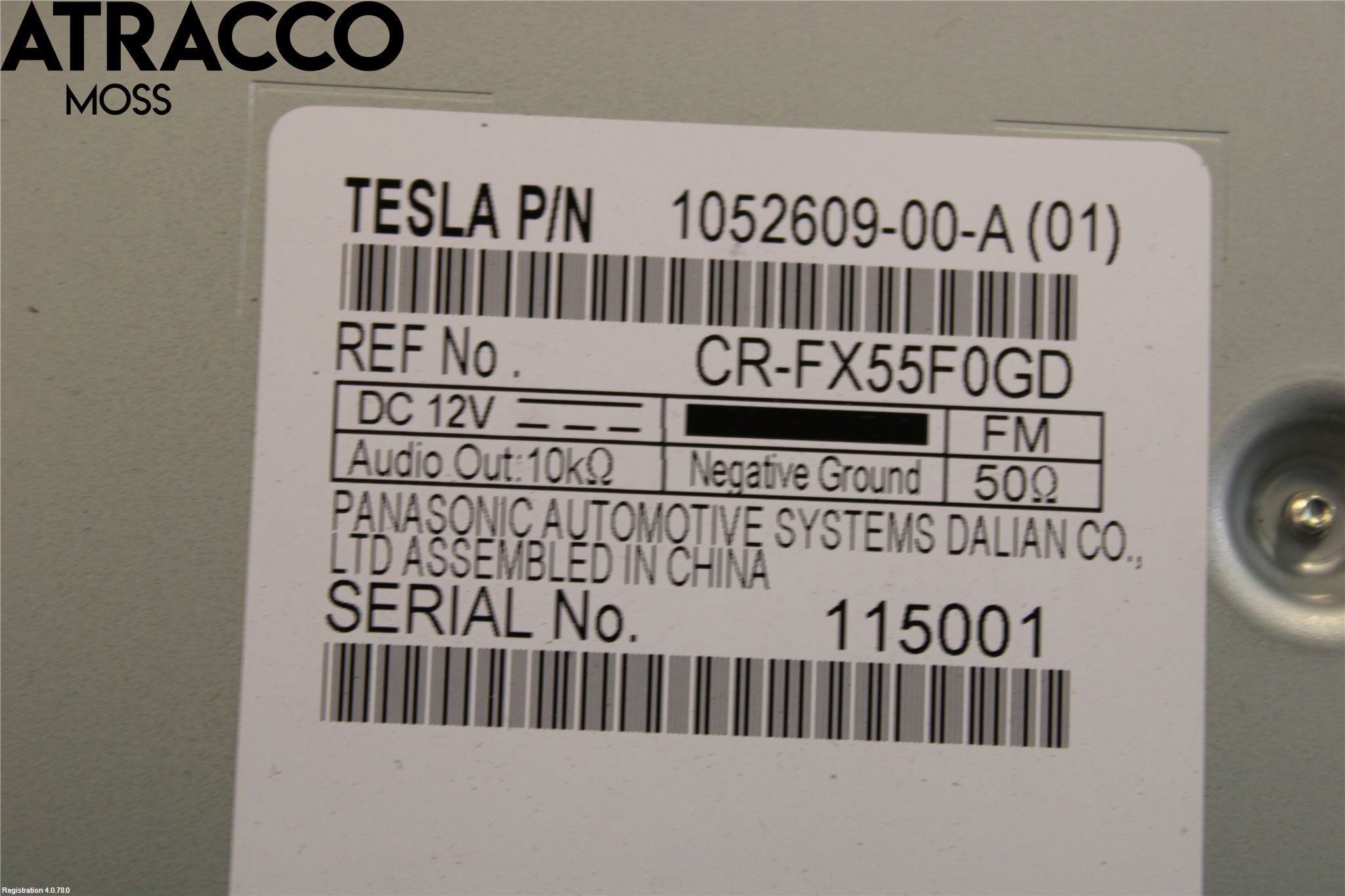 Tesla MODEL X 16- Cd Radio - Multimediapanel