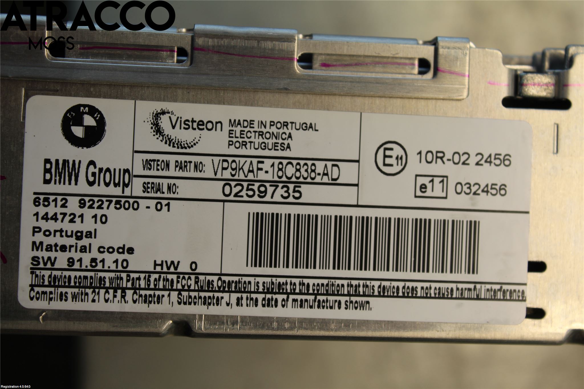 BMW X1 E84 10-15 Cd Radio - Multimediapanel