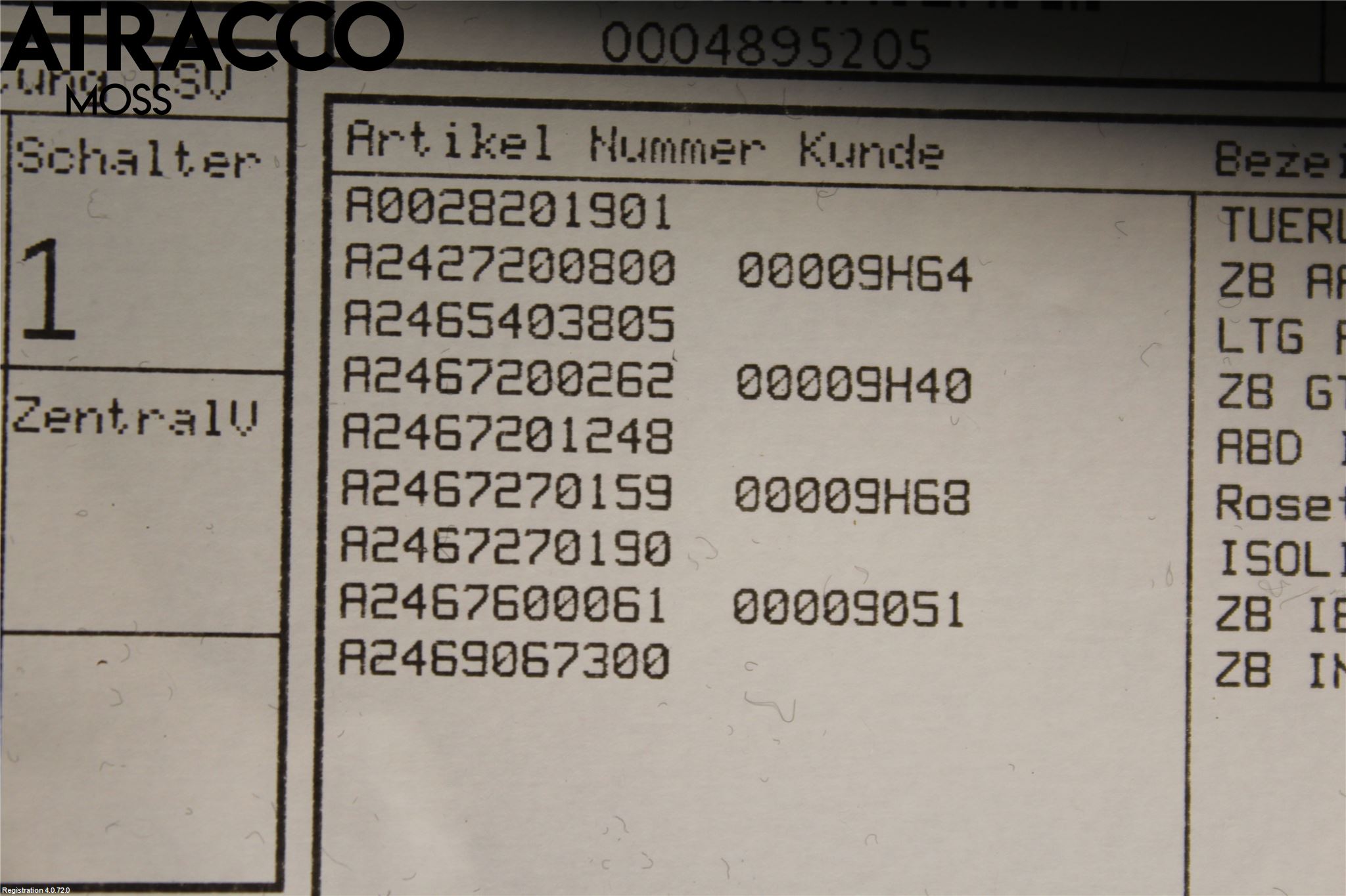 Mercedes-Benz MB B-KLASS (W246/W242) 12-19 Dörrklädsel Hö