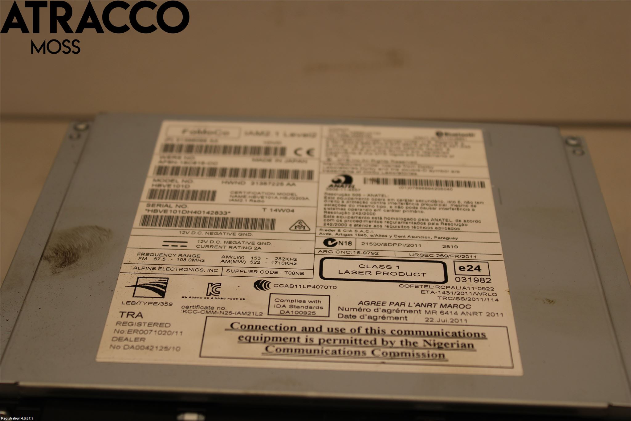 Volvo V40 12-19 Radio