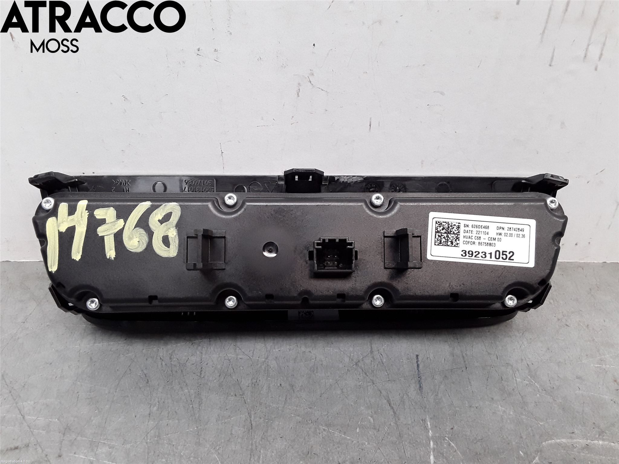 Opel CORSA F, CORSA-E 20- Ac Styrenhet Ac Manöveren