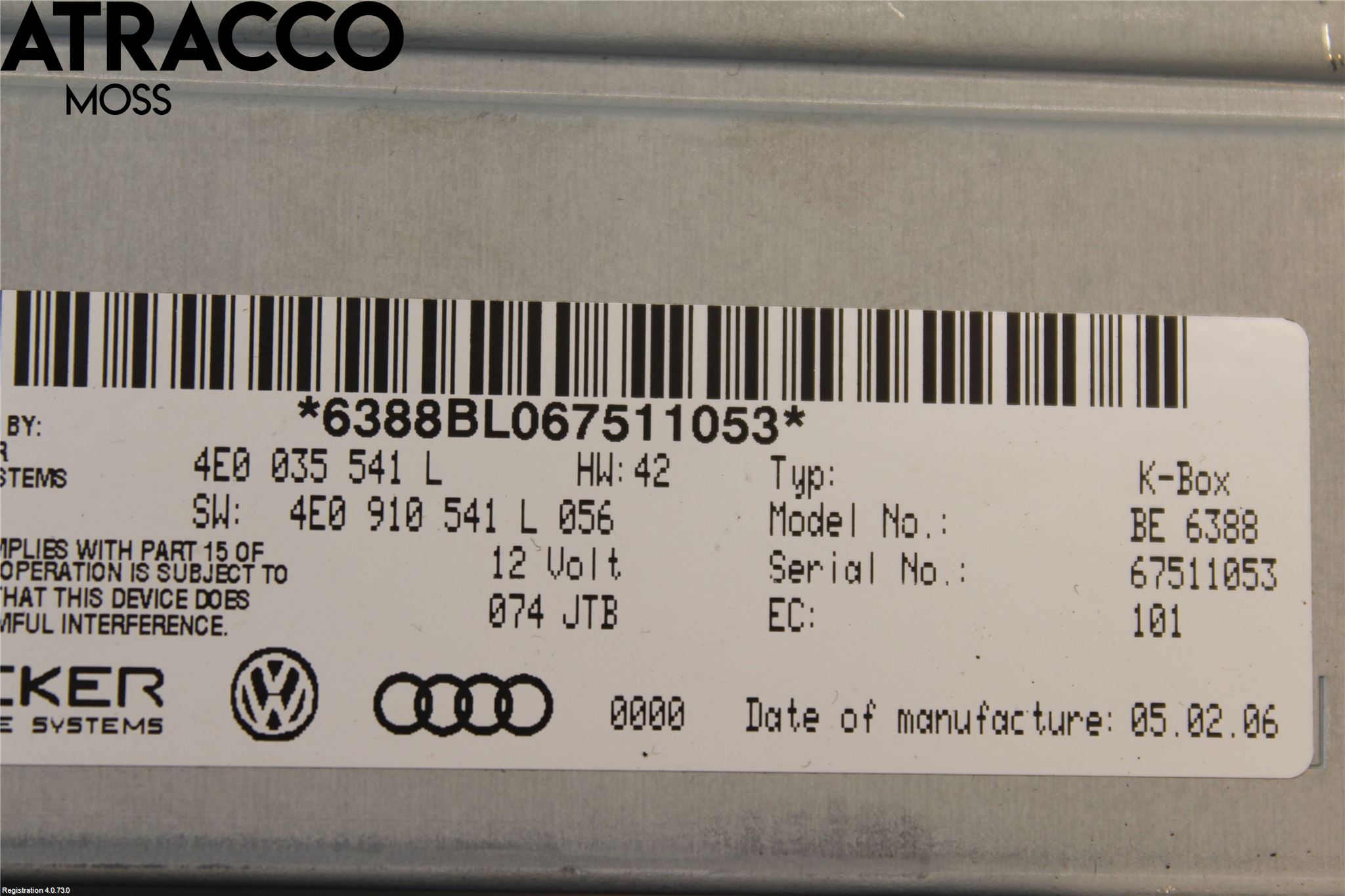 Audi Q7/SQ7 Cd Radio - Multimediapanel