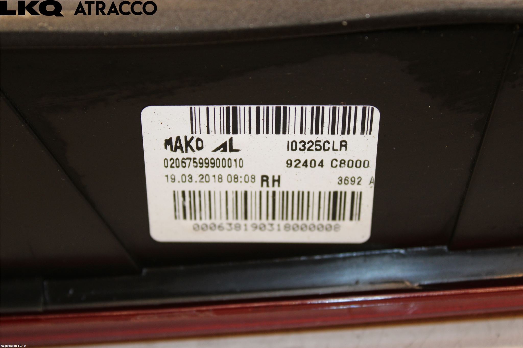 Hyundai i20 GB 15-20 Bakljus Lucka Vä