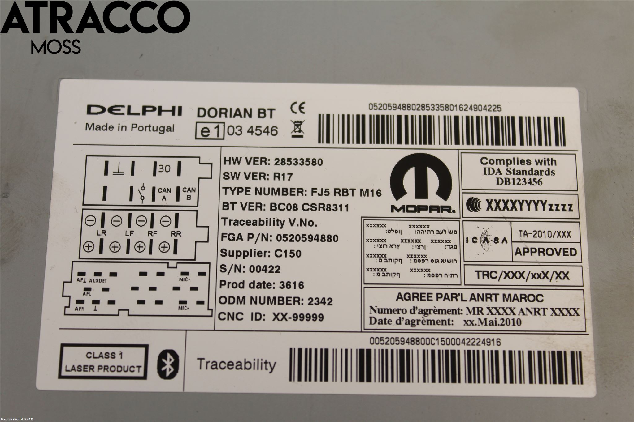 Opel COMBO D 12-18 Cd Radio - Multimediapanel