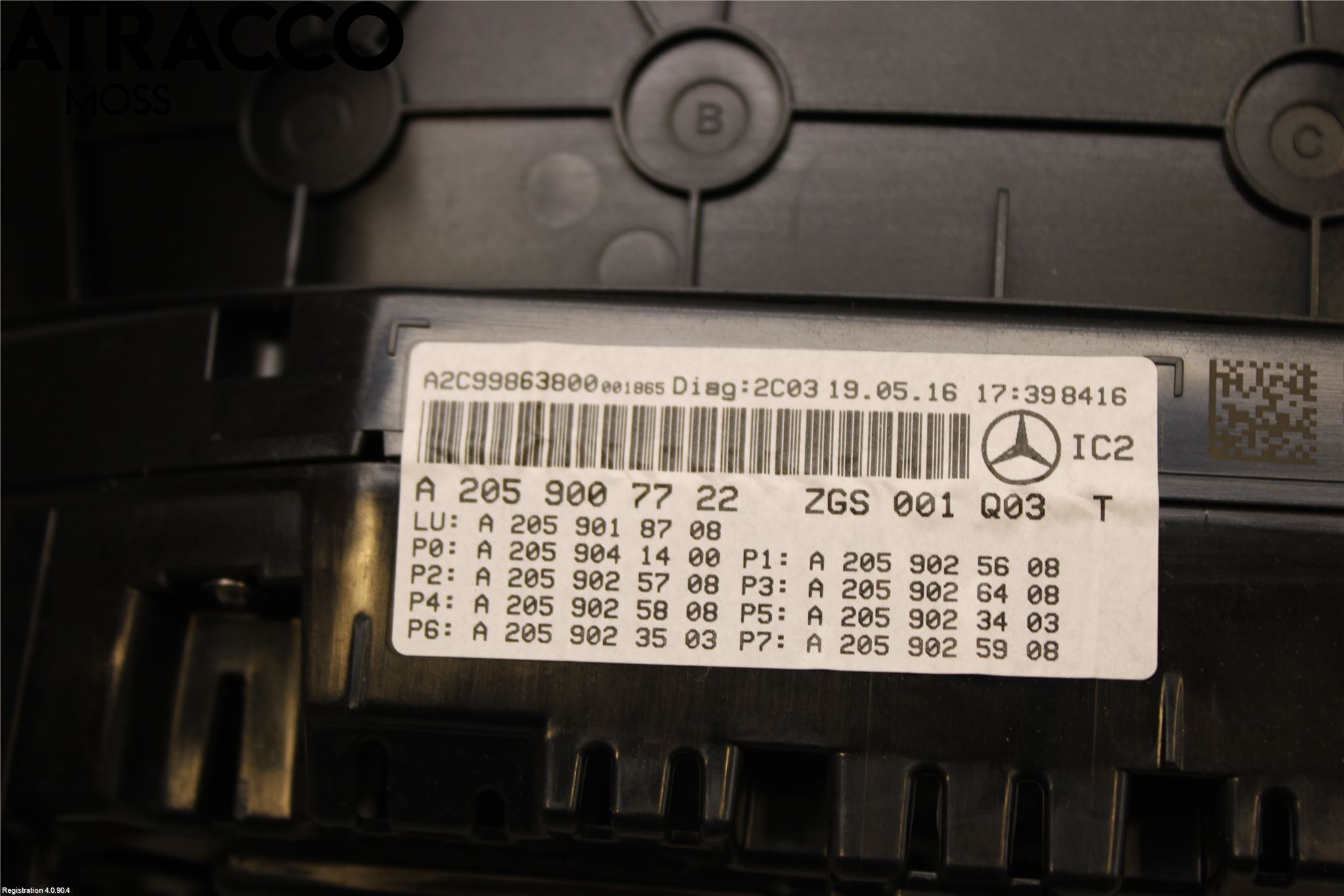 Mercedes-Benz MB C-KLASS (W205) 14-21 Instrument Komb