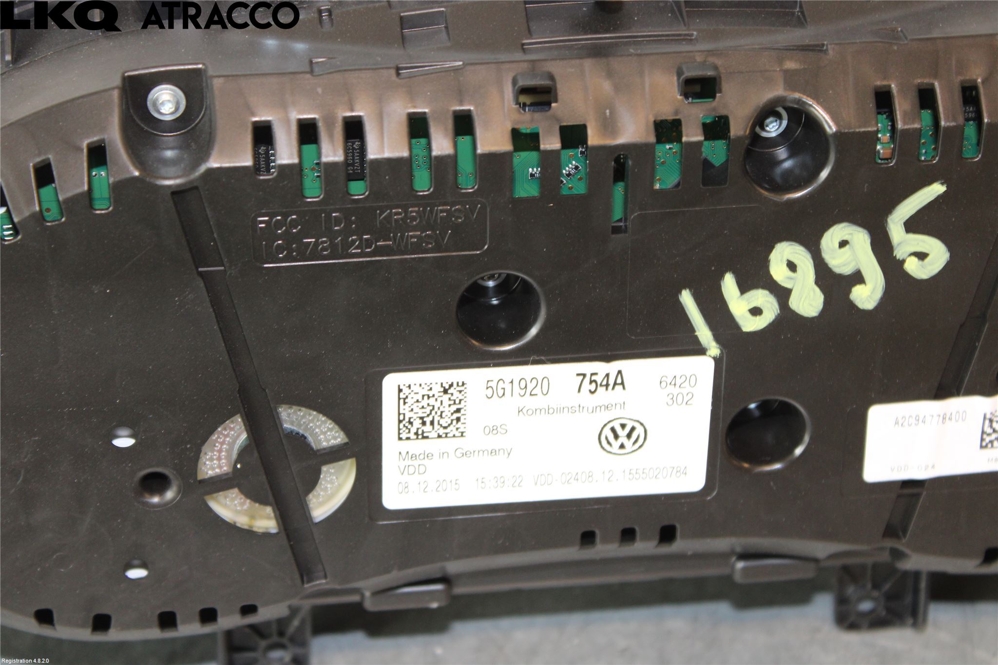 Volkswagen VW GOLF / E-GOLF VII 13-20 Instrument Komb