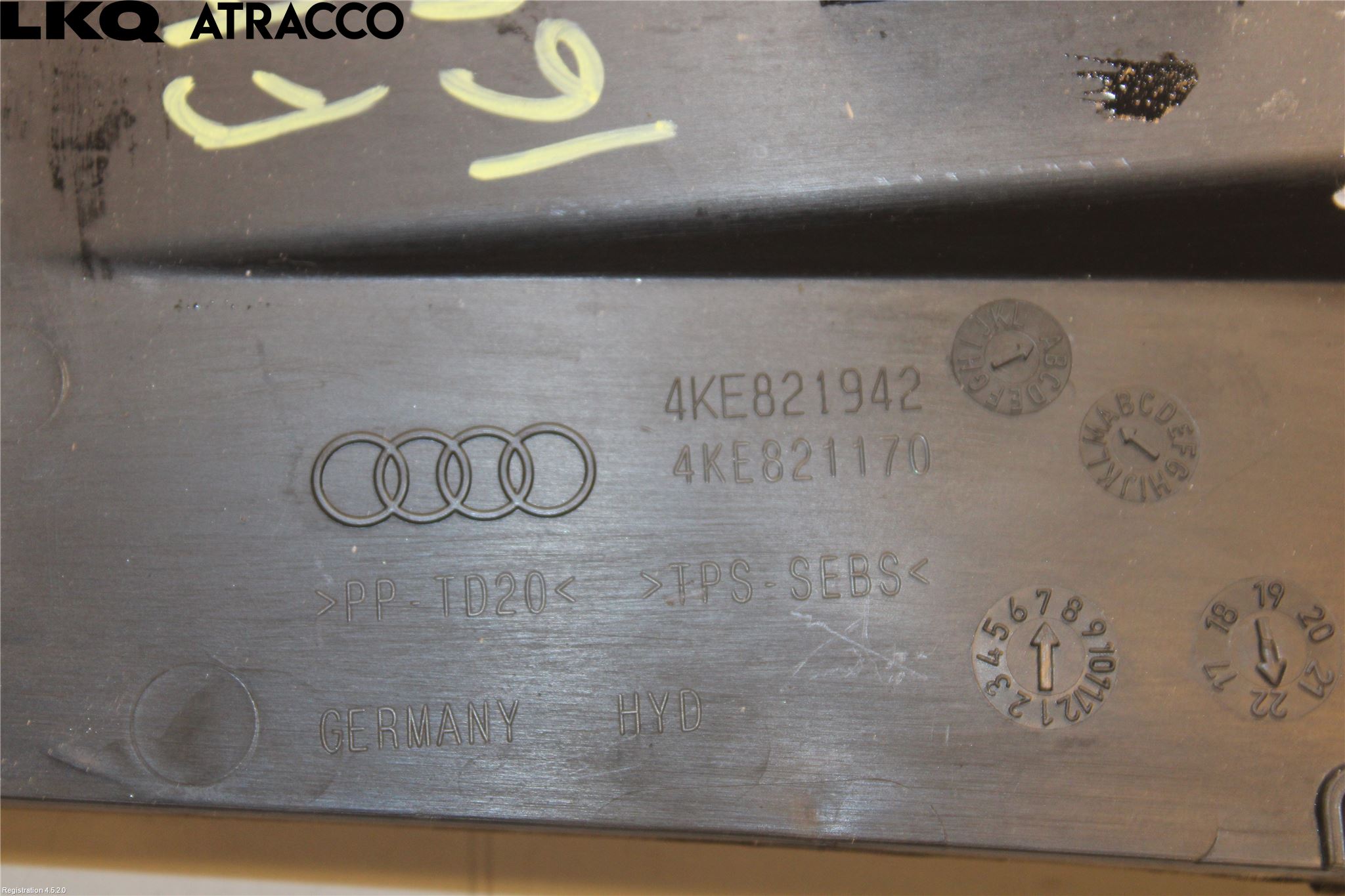Audi E-TRON, S GE 19- Torpedplåt-Torpedplast