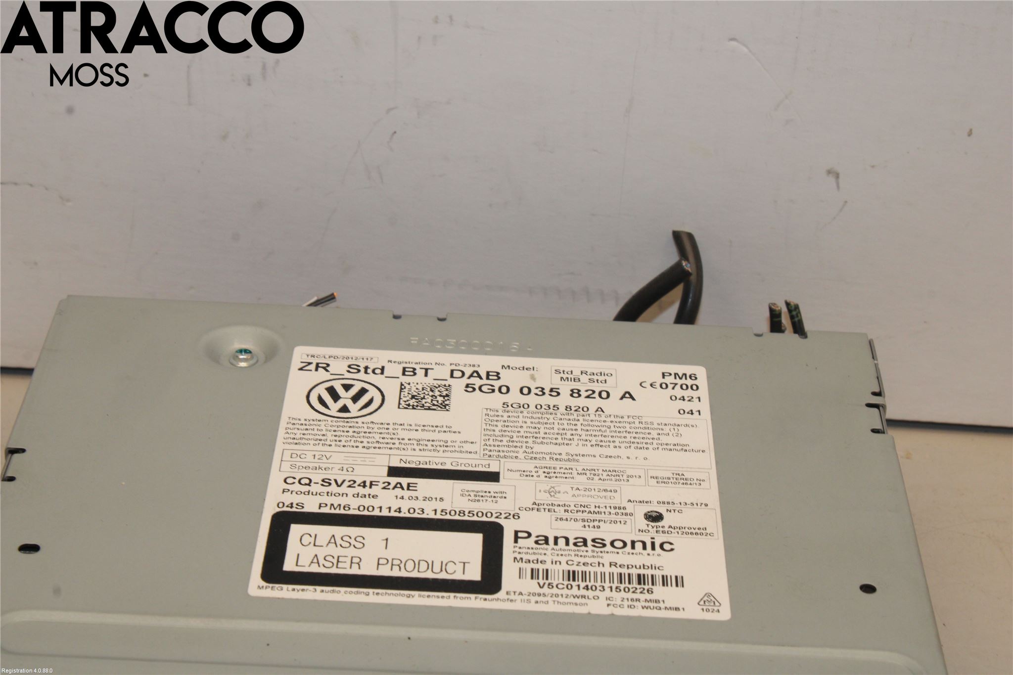 Volkswagen VW GOLF PLUS/CROSS GOLF 04-14 Radio