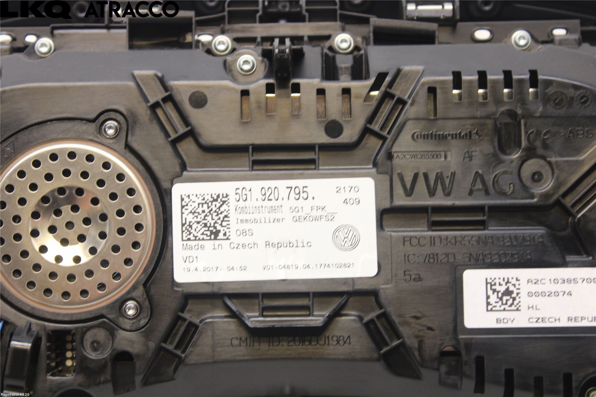 Volkswagen VW GOLF / E-GOLF VII 13-20 Instrument Komb