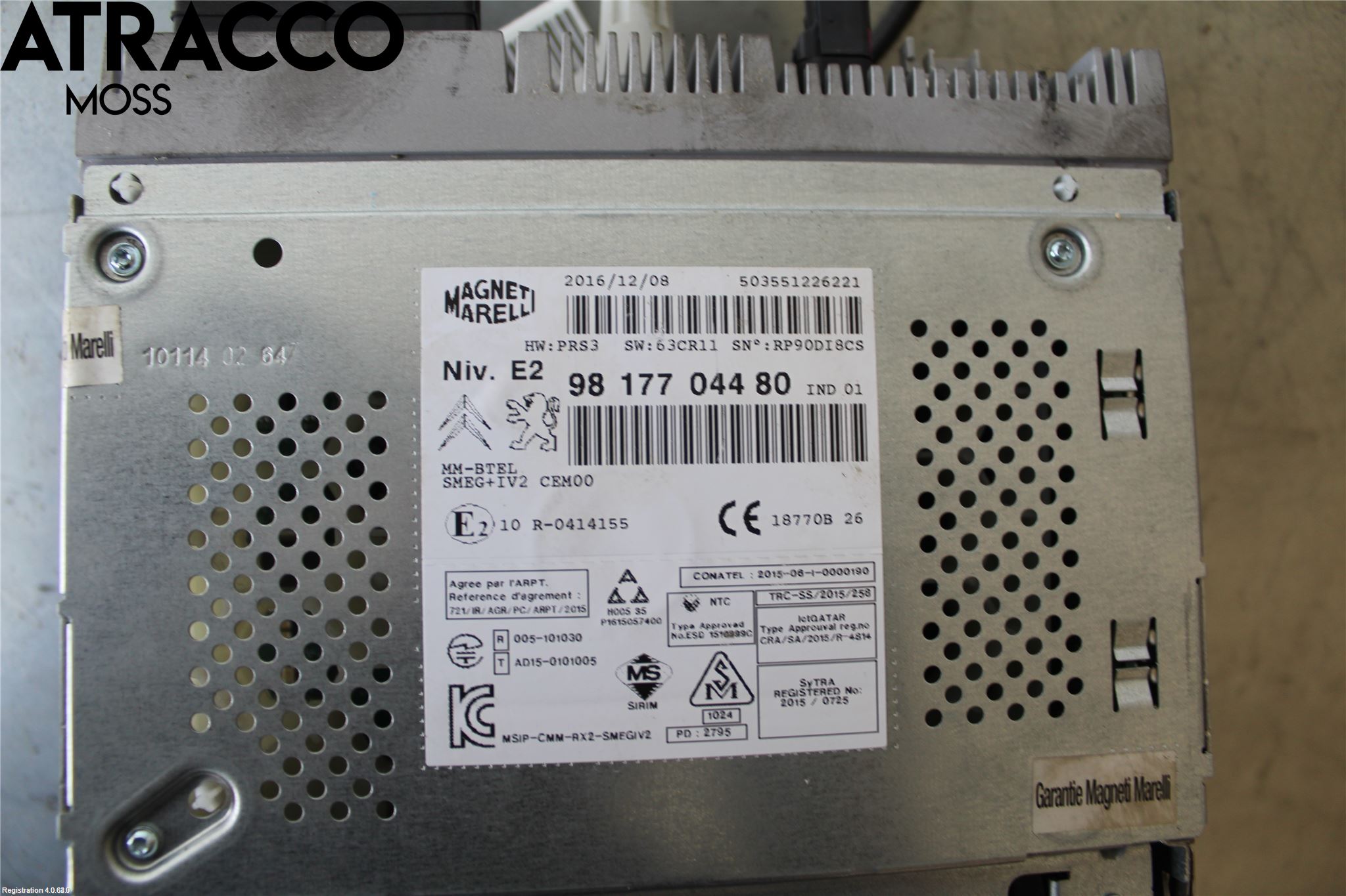 Citroen BERLINGO 08-18 Cd Radio - Multimediapanel