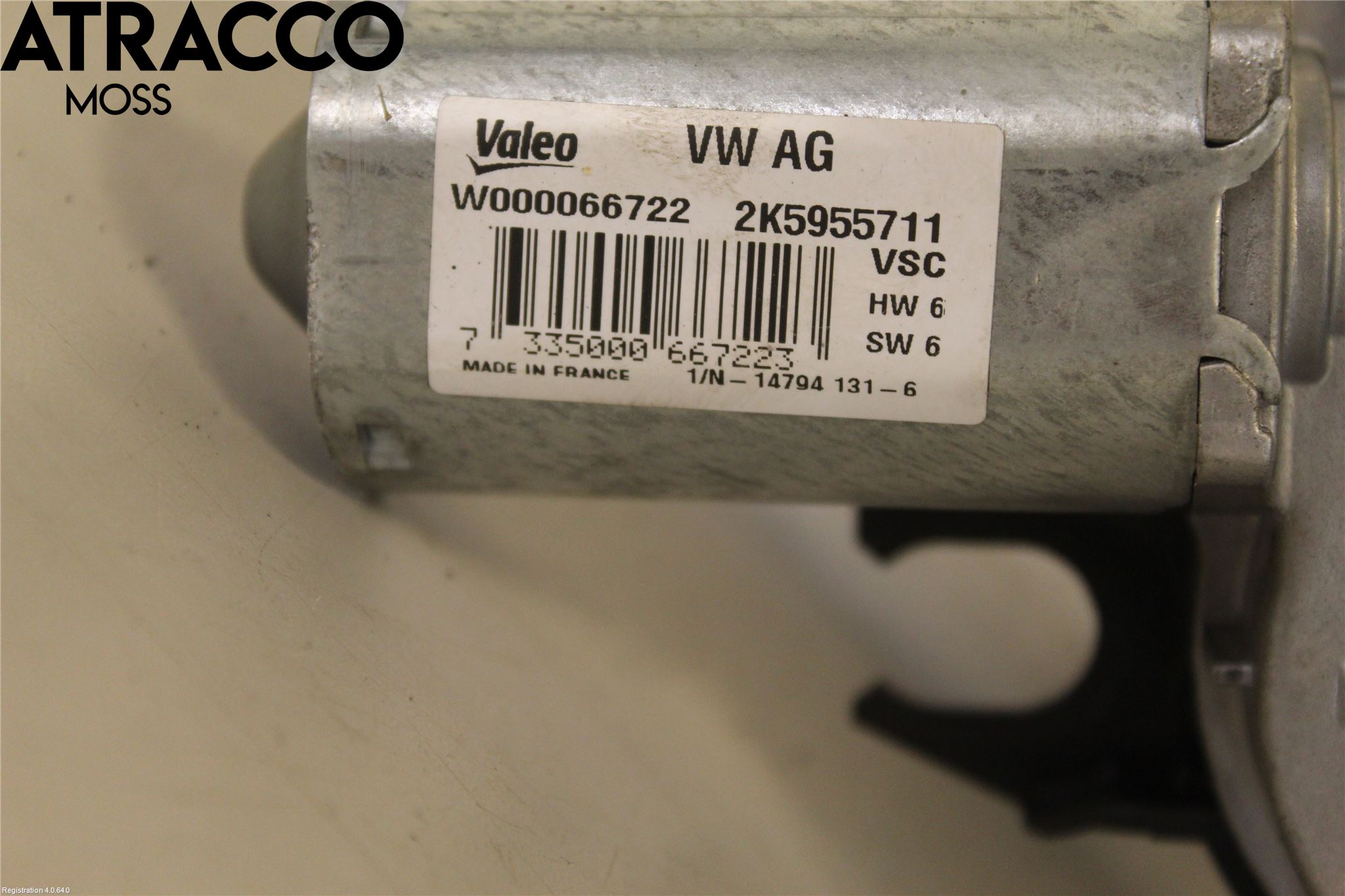 Volkswagen VW CADDY 16-20 Torkarmotor Baklucka