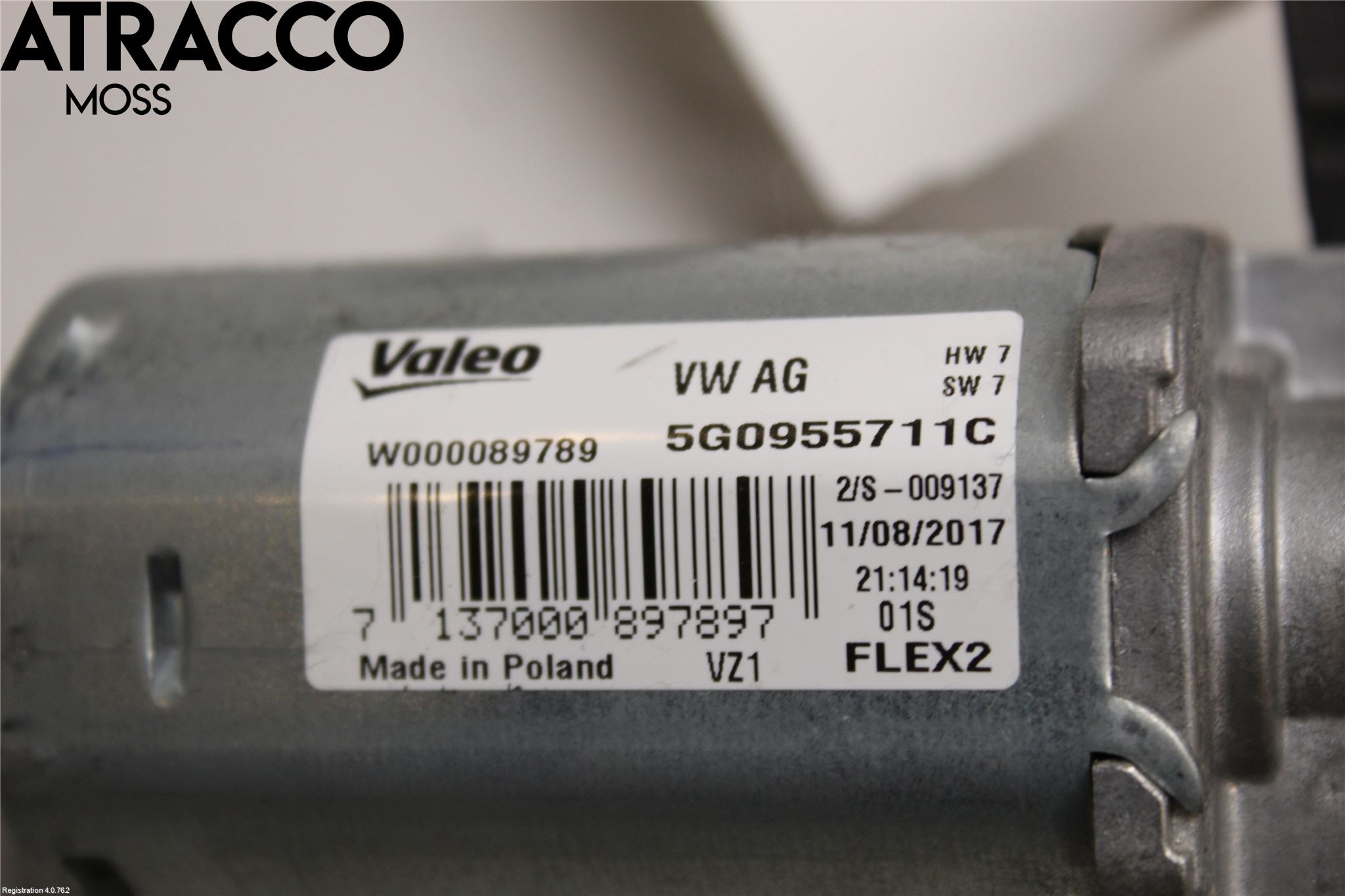 Volkswagen VW GOLF / E-GOLF VII 13-20 Torkarmotor Baklucka