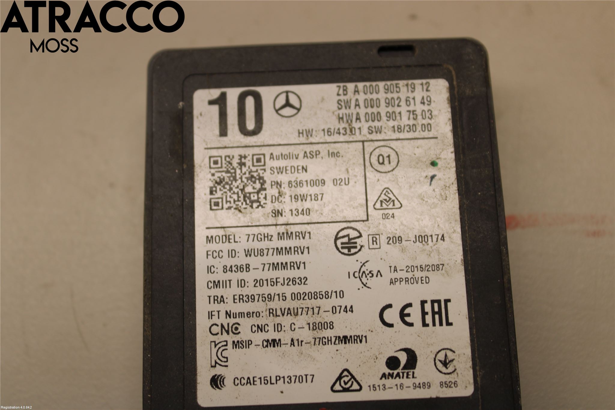 Mercedes-Benz MB E-KLASS (W213) 16-23 Sensor Aktivt Kollisionsskydd