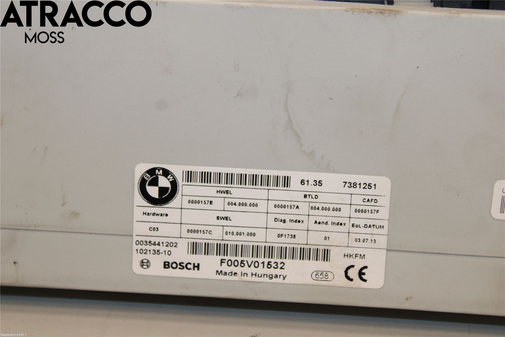 BMW 3 GT F34 13-19 Styrenhet Baklucka