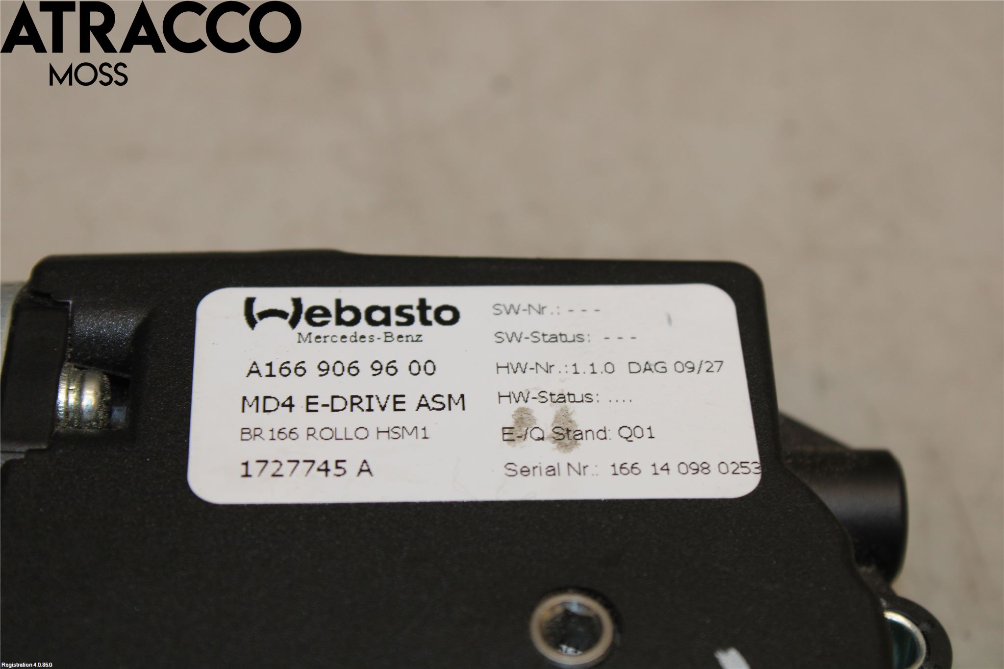 Mercedes-Benz MB GL/GLS-KLASS (X166) 12-19 Taklucksmotor