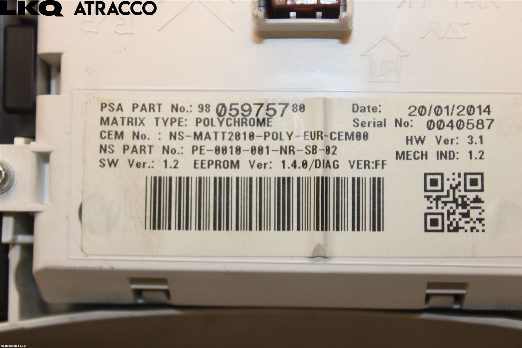 Peugeot 508 11-18 Instrument Komb