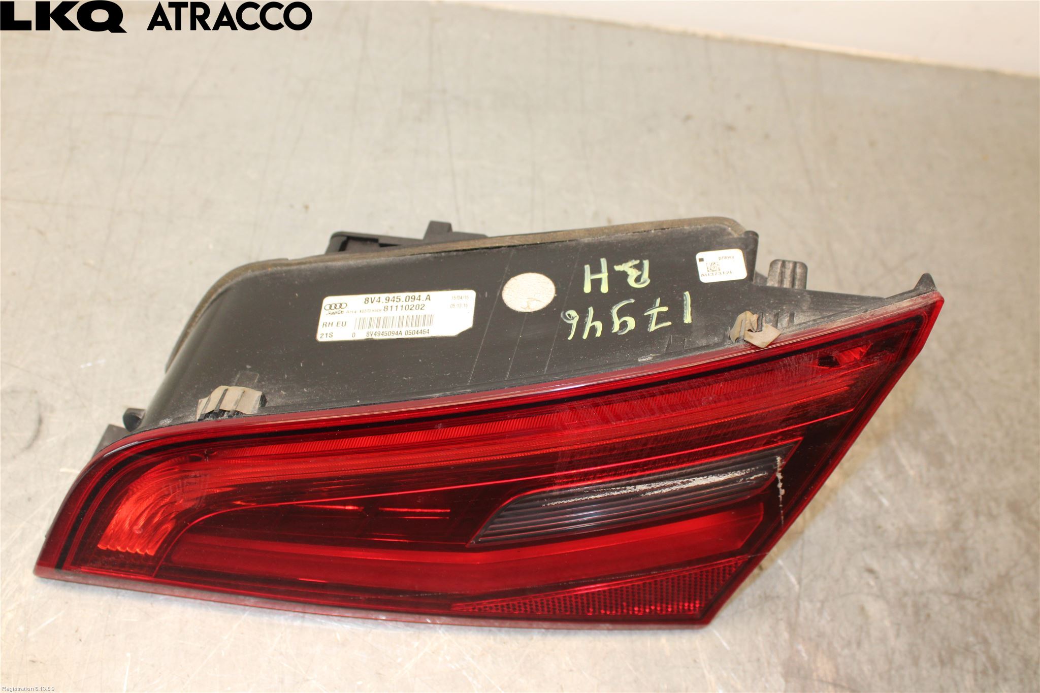 Audi A3/S3 05-13 Bakljus Lucka Hö