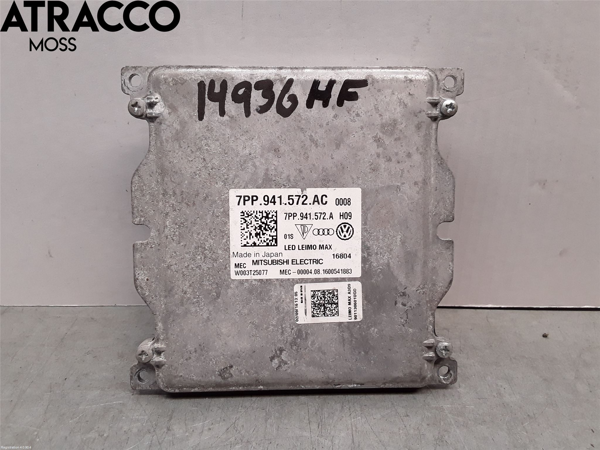 Audi A3/S3 8V 13-20 Styrenhet Strålkastare