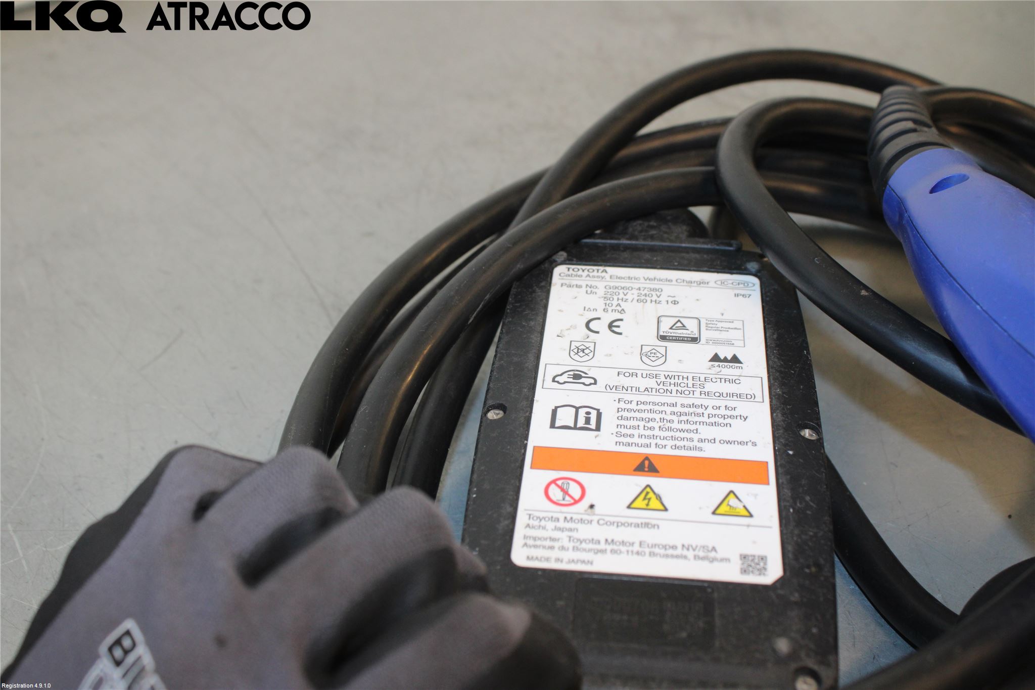 Toyota PRIUS (ZVW50) 16-21 Laddkabel Elbil
