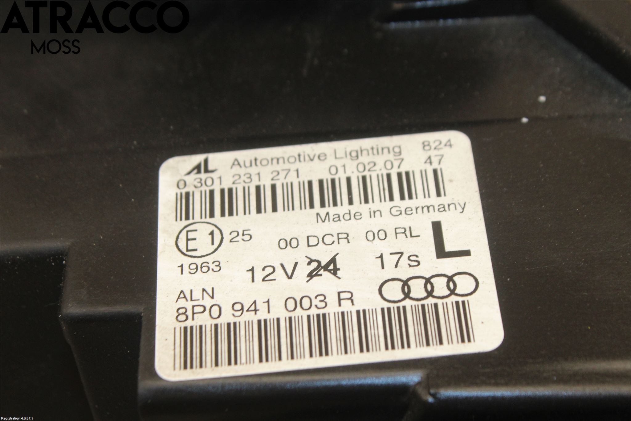 Audi A3/S3 05-13 Strålkastare Vänster