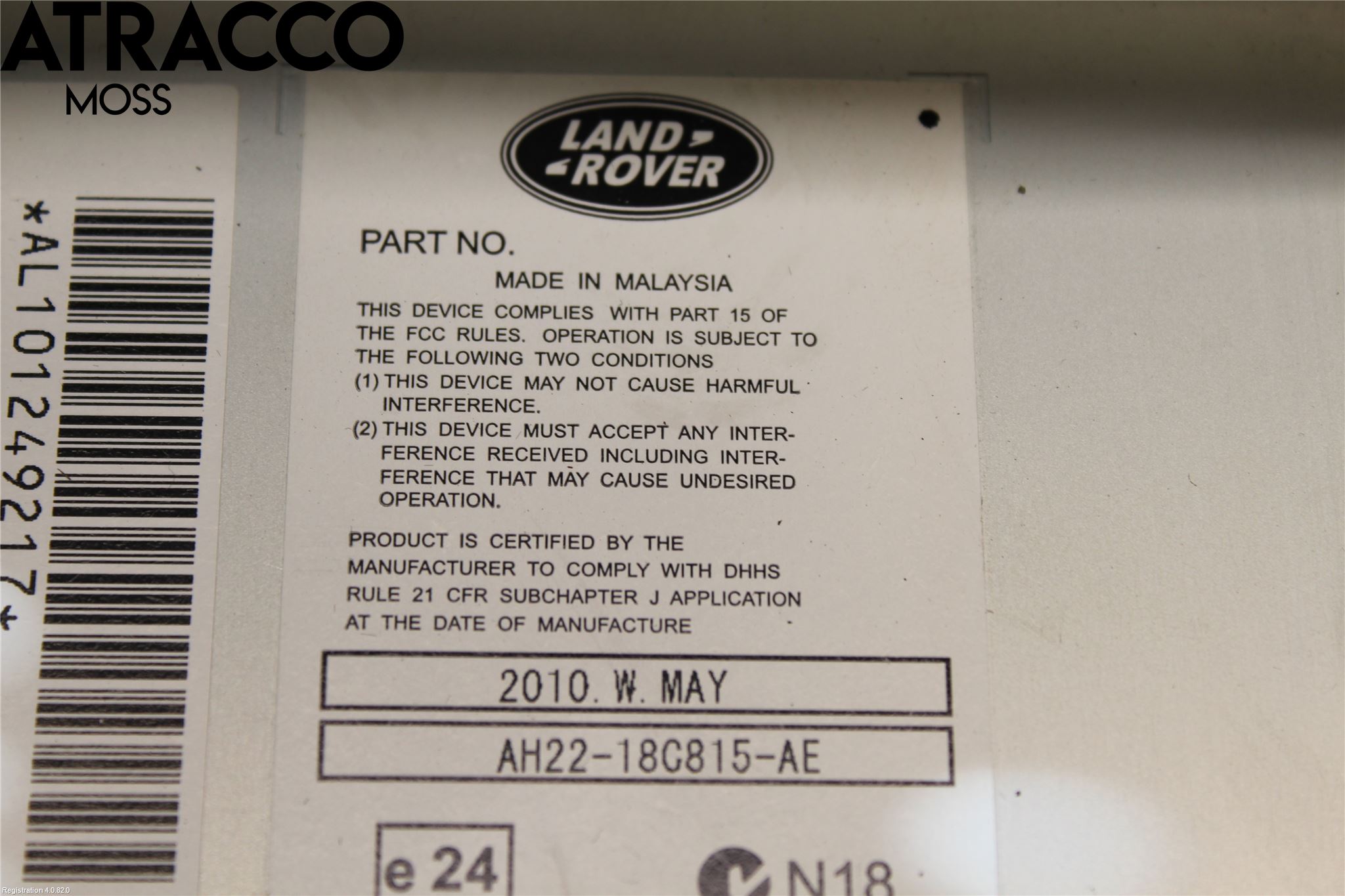 Landrover LAND ROVER DISCOVERY 4 10-16 Cd Radio - Multimediapanel