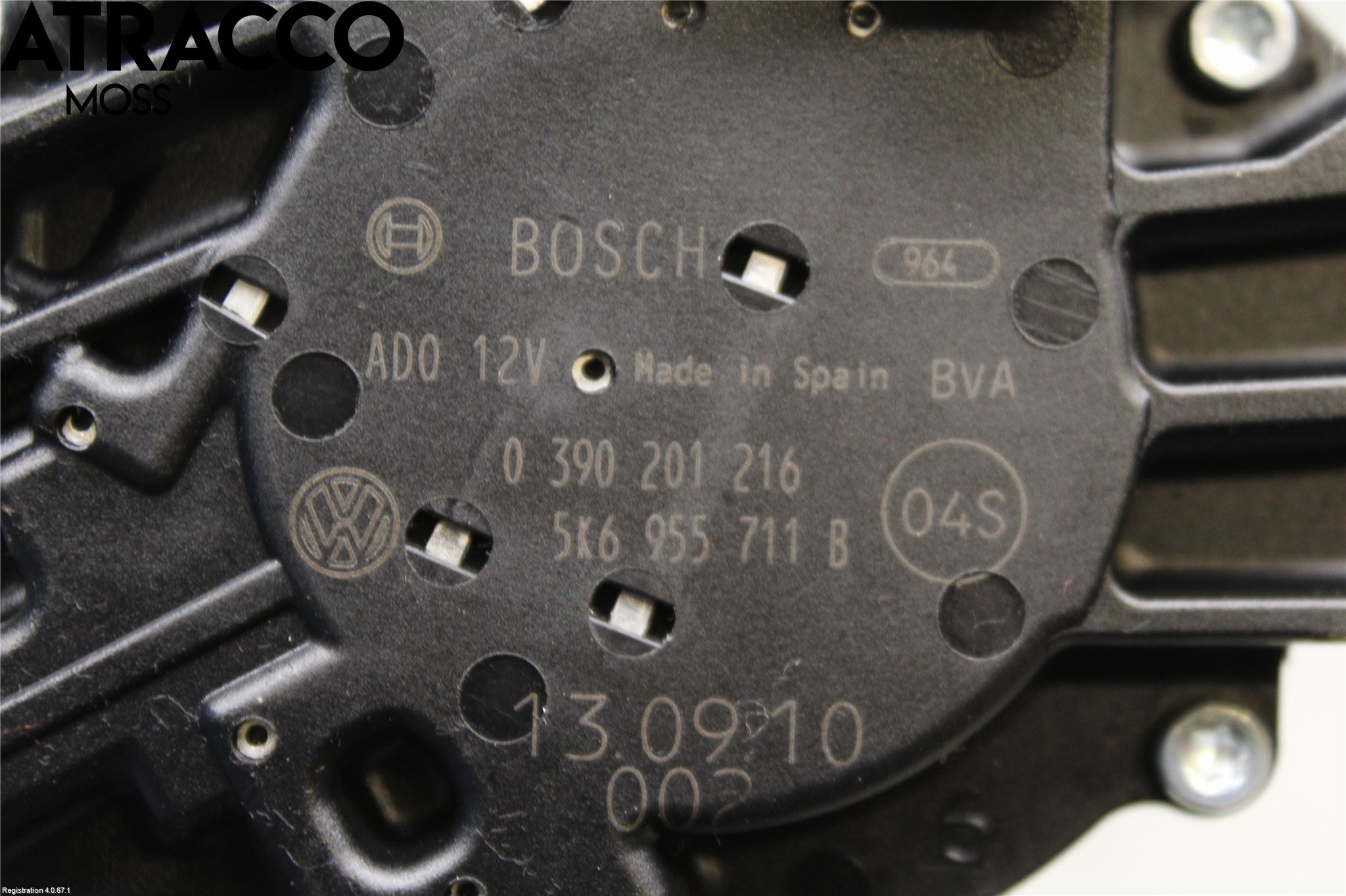 Volkswagen VW POLO 10-17 Torkarmotor Baklucka