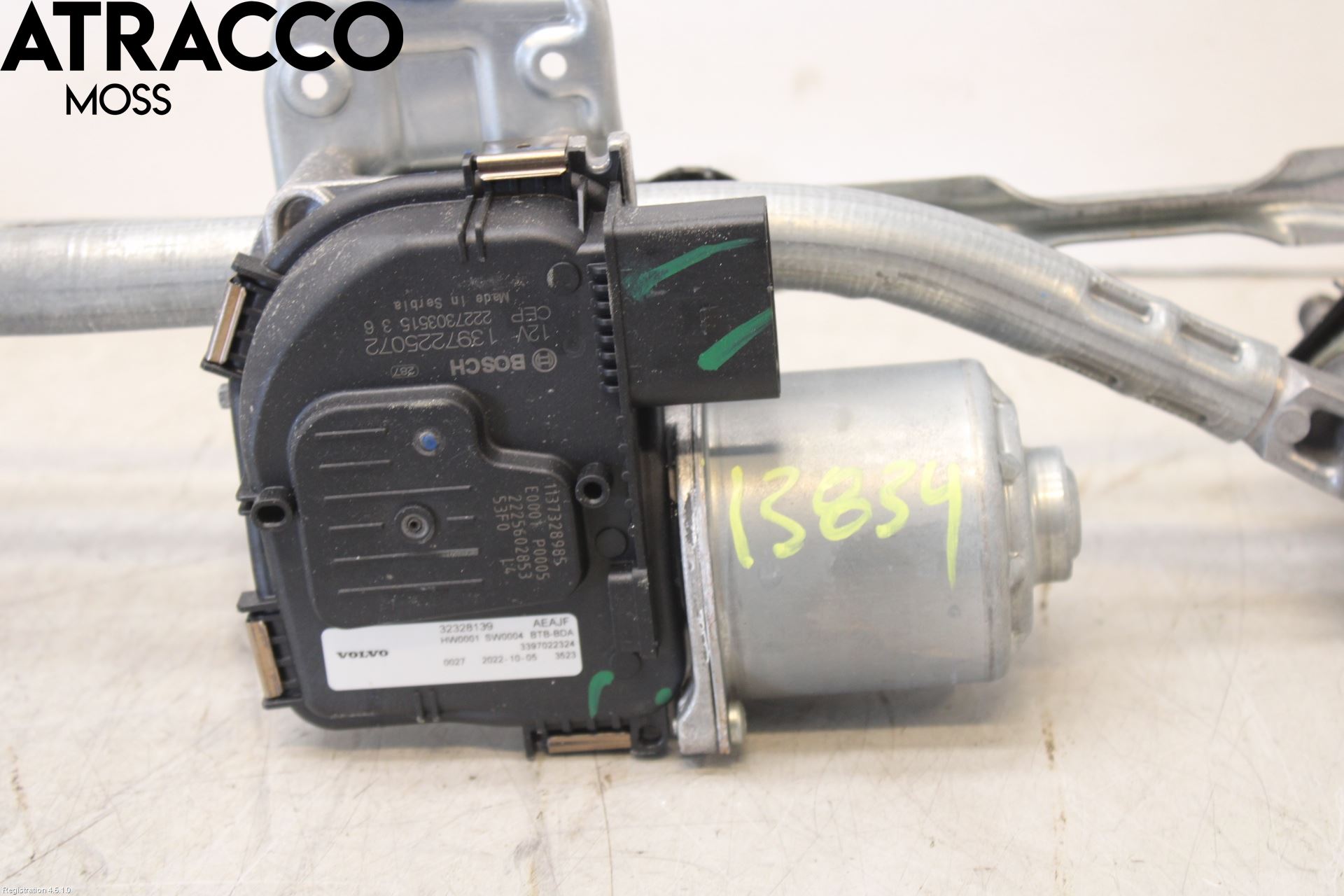 Volvo XC40/RECHARGE 18- Torkarmotor Vindruta
