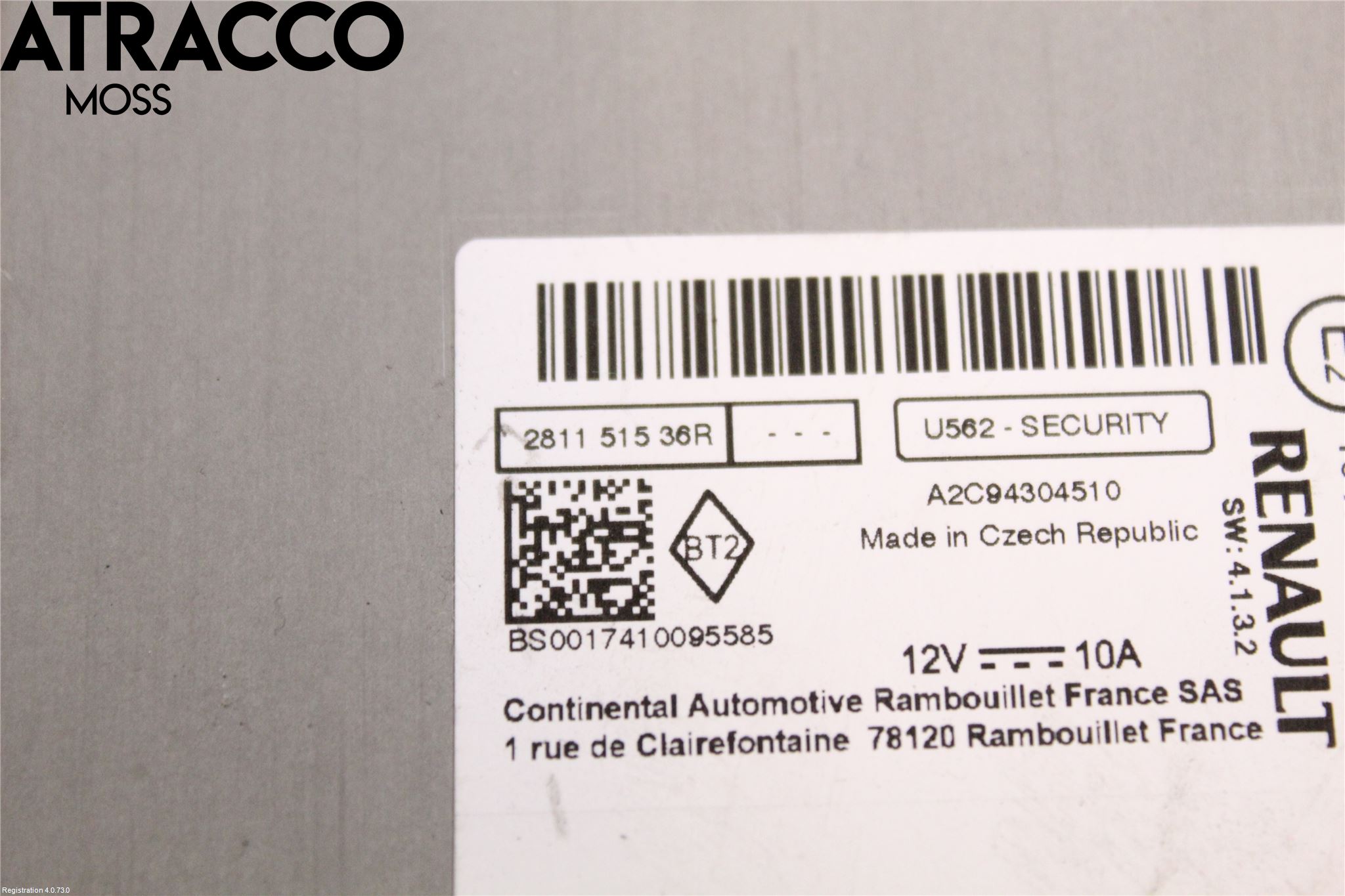 Renault ZOE/E-TECH 13- Cd Radio - Multimediapanel