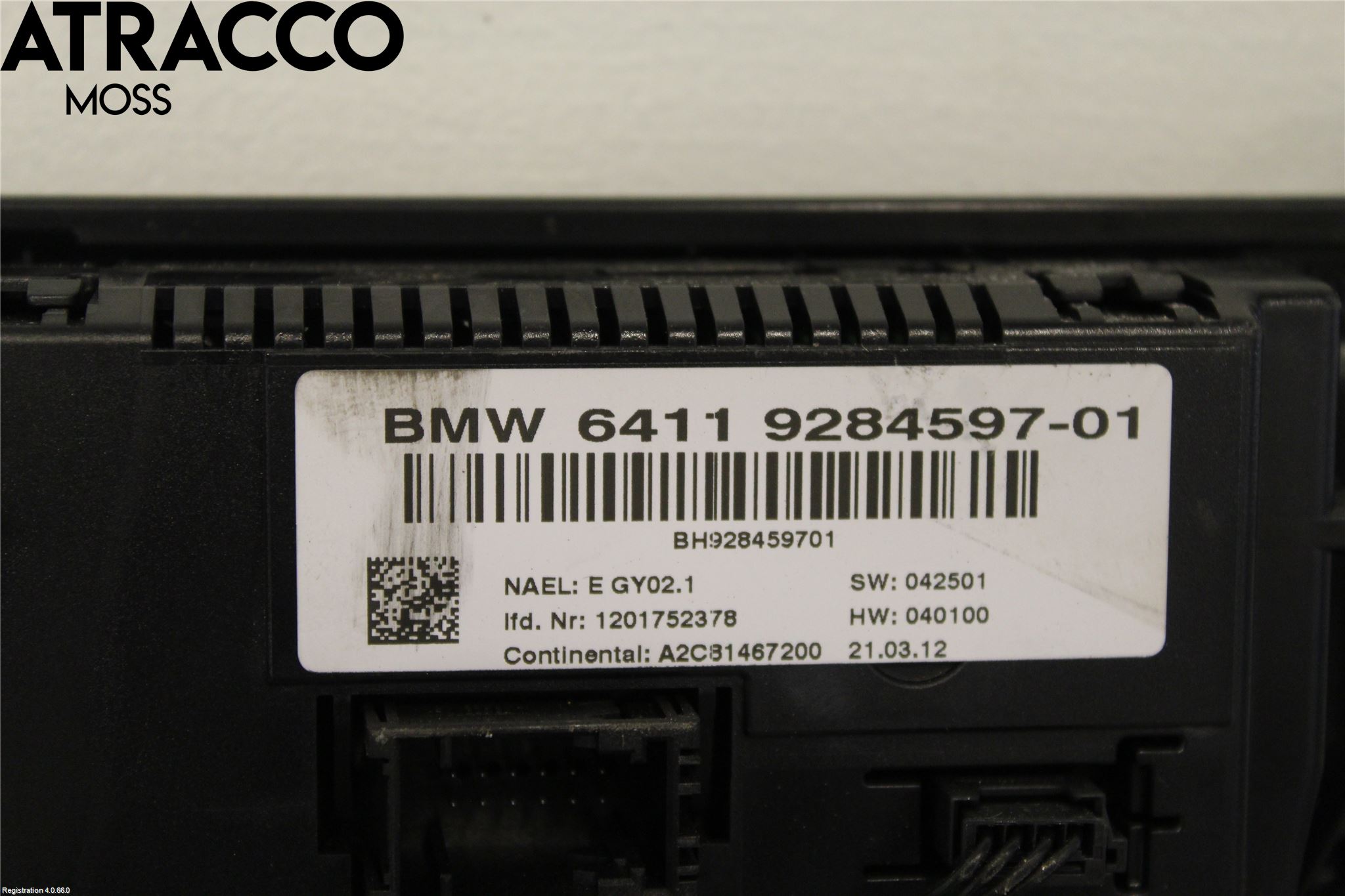 BMW X3 F25 10-17 Ac Styrenhet Ac Manöveren